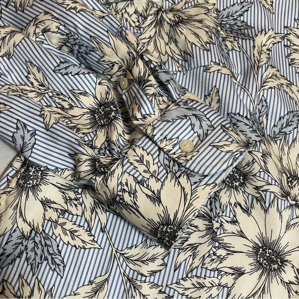 Chaps Chaps Floral Non Iron Long Sleeve Cotton Shirt Size 2X Size XXL / US 16-18 / IT 52-54 - 5 Thumbnail