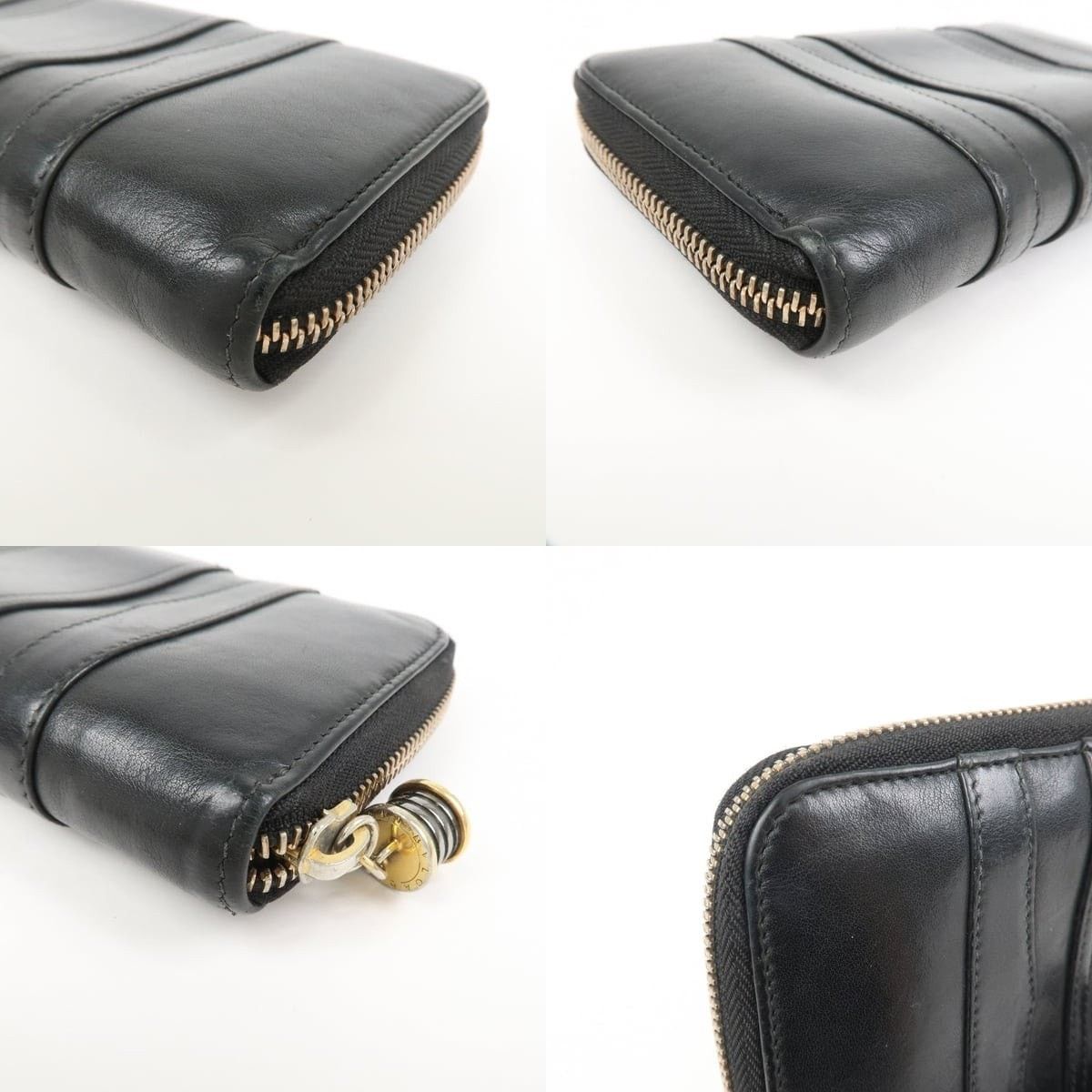 Bvlgari Bvlgari B.zero1 Zip Around Wallet Leather Black Size ONE SIZE - 4 Thumbnail