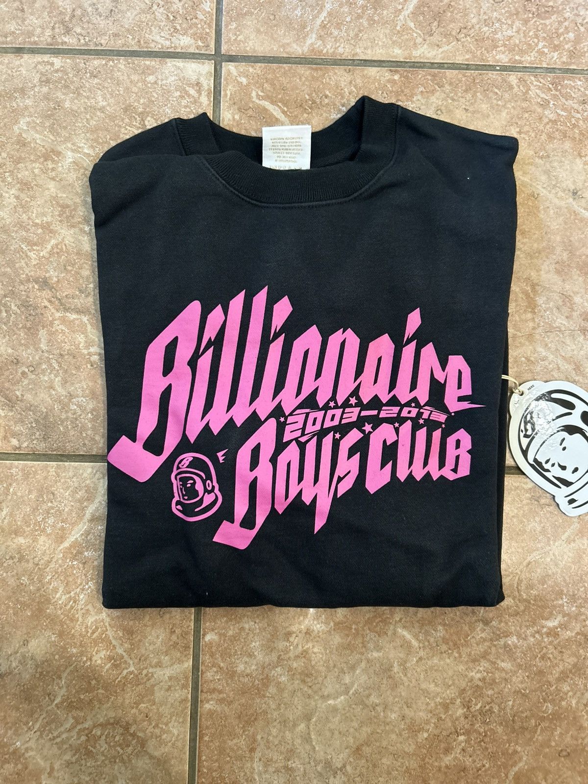 Billionaire Boys Club Pink Script- Black Billionaire Boys Club Crewneck Size US S / EU 44-46 / 1 - 4 Thumbnail