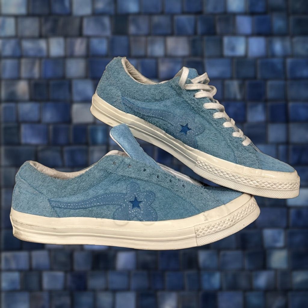 Converse Converse Golf Le Fleur x One Star Ox Bachelor Blue Suede Sneakers Mens Size 9.5 Size US 10 / EU 43 - 1 Thumbnail