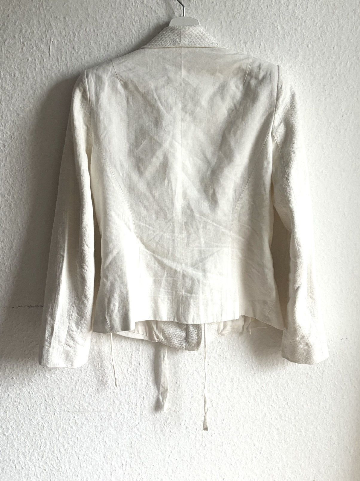 Ann Demeulemeester Ann Demeulemeester early 00s White Blazers Size XS / US 0-2 / IT 36-38 - 5 Thumbnail