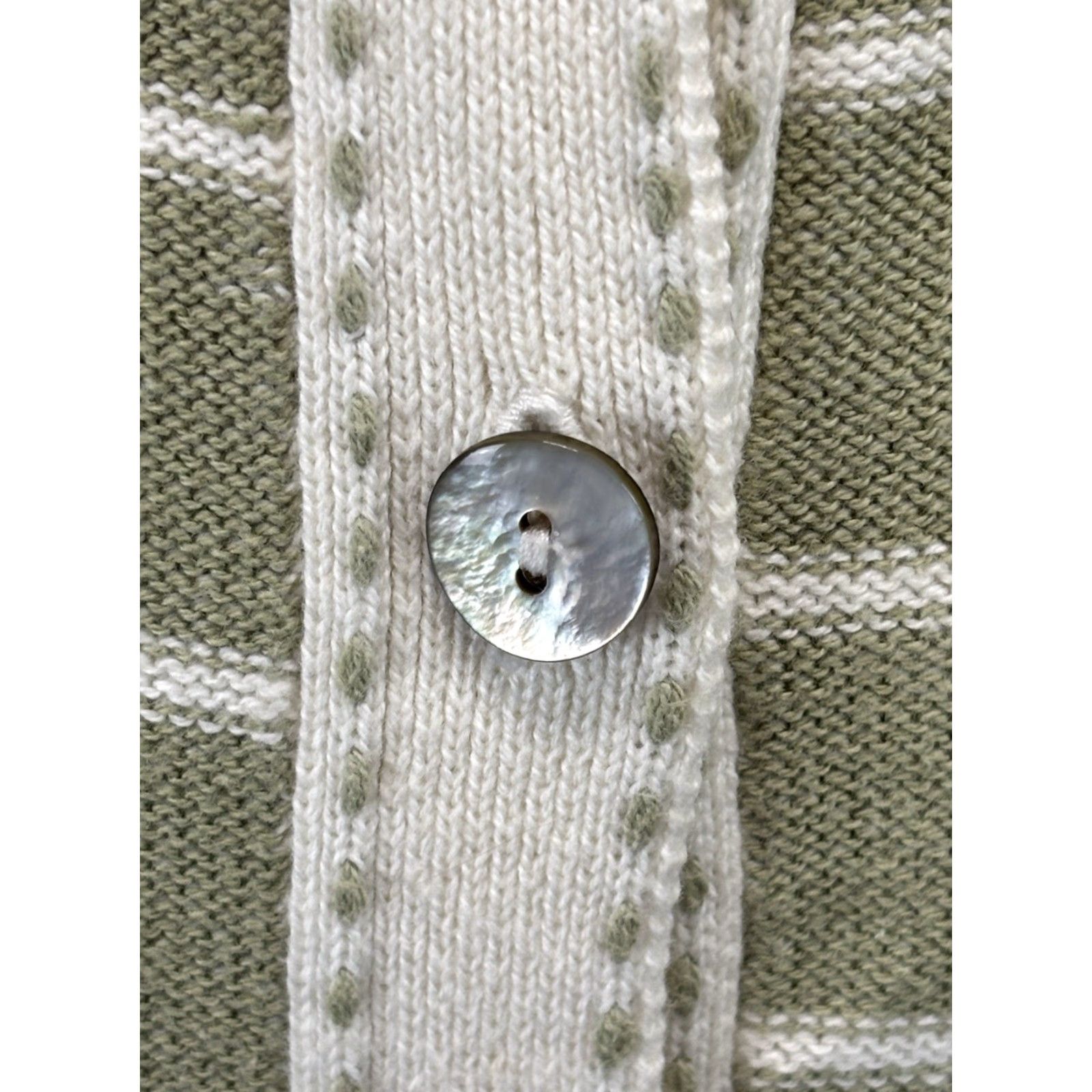 Vintage VINTAGE Liz Sport Sweater Vest Women’s Petite L Green Check College Soft Girl Indie 90s Cottage Core Knit Collared Sleeveless Cotton Vest Womens Size L / US 10 / IT 46 - 6 Thumbnail