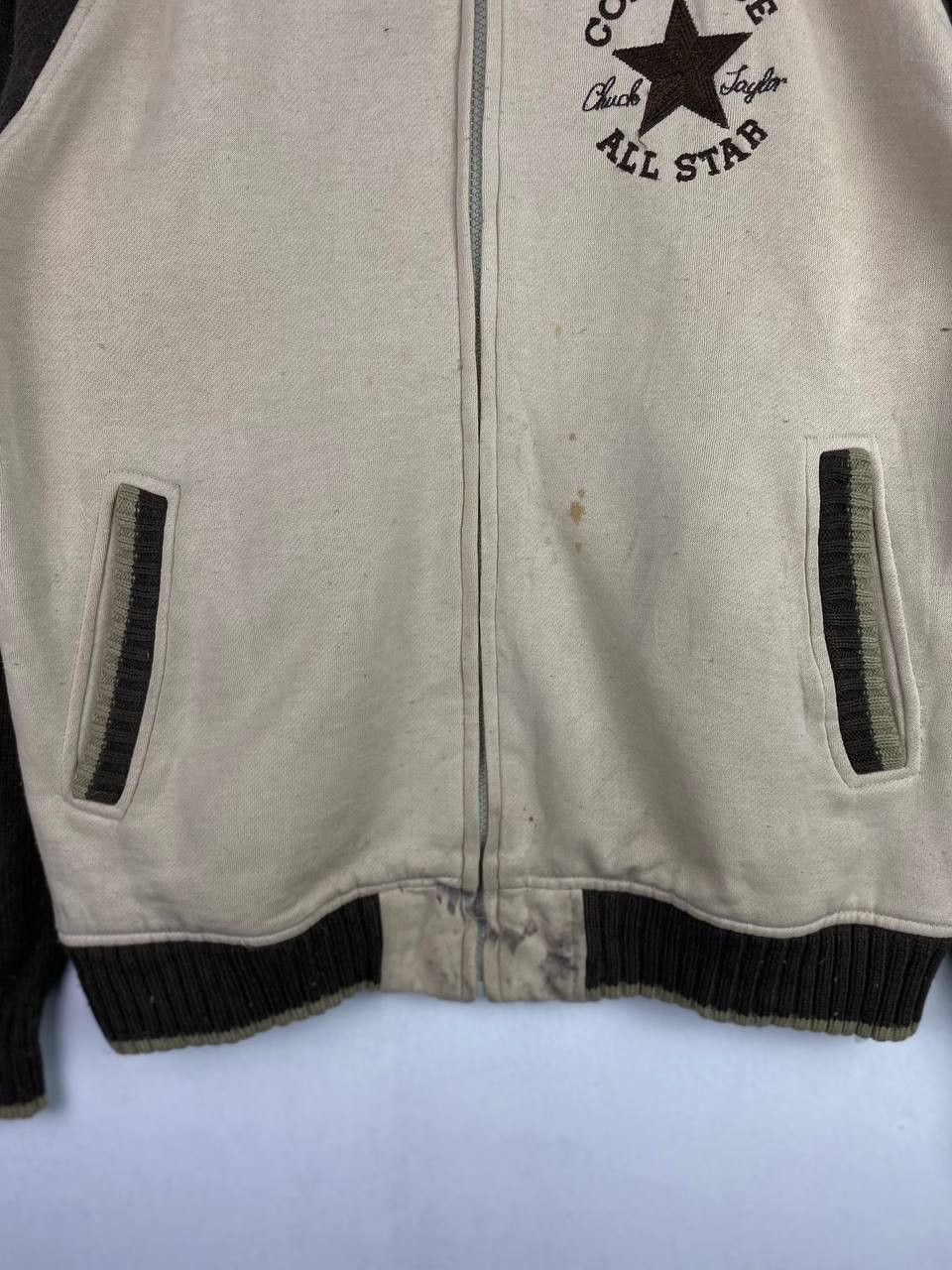 Converse converse cotton jacket wool sleeves nice design Size US L / EU 52-54 / 3 - 3 Thumbnail