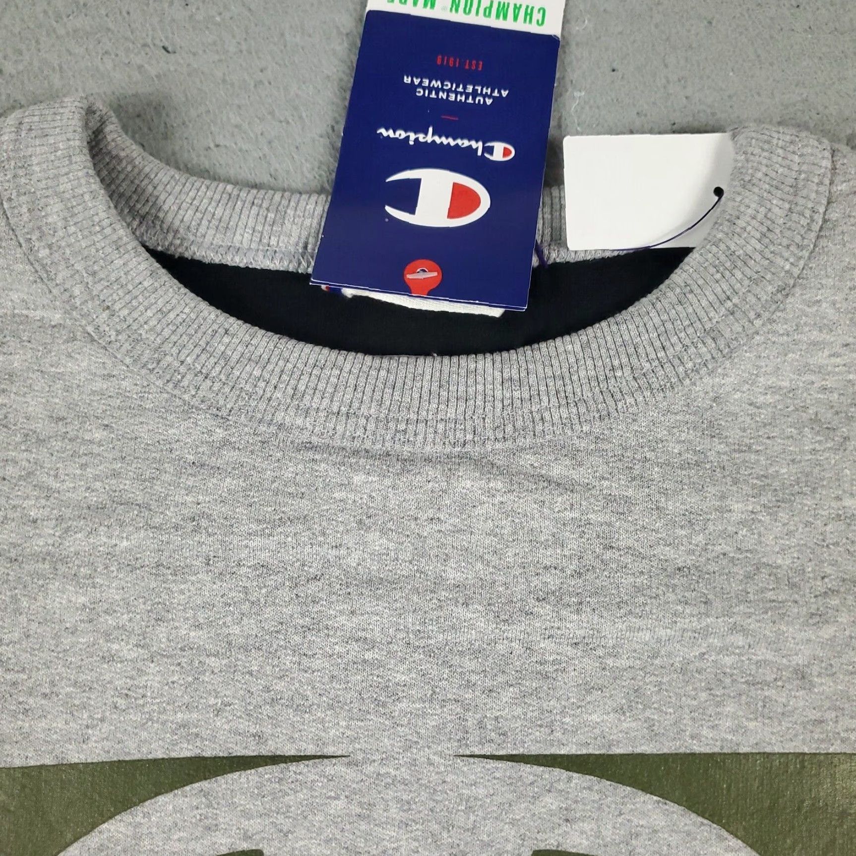 Champion Mens Large Champion Gray Casual Long Sleeve Pullover Sweatshirt Size US L / EU 52-54 / 3 - 3 Thumbnail