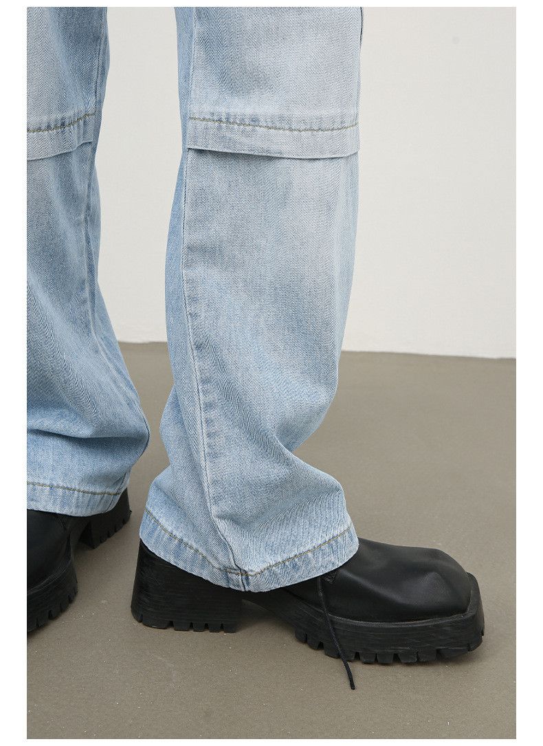 Japanese Brand American high street wide-leg loose retro cargo jeans Size US 32 / EU 48 - 6 Thumbnail
