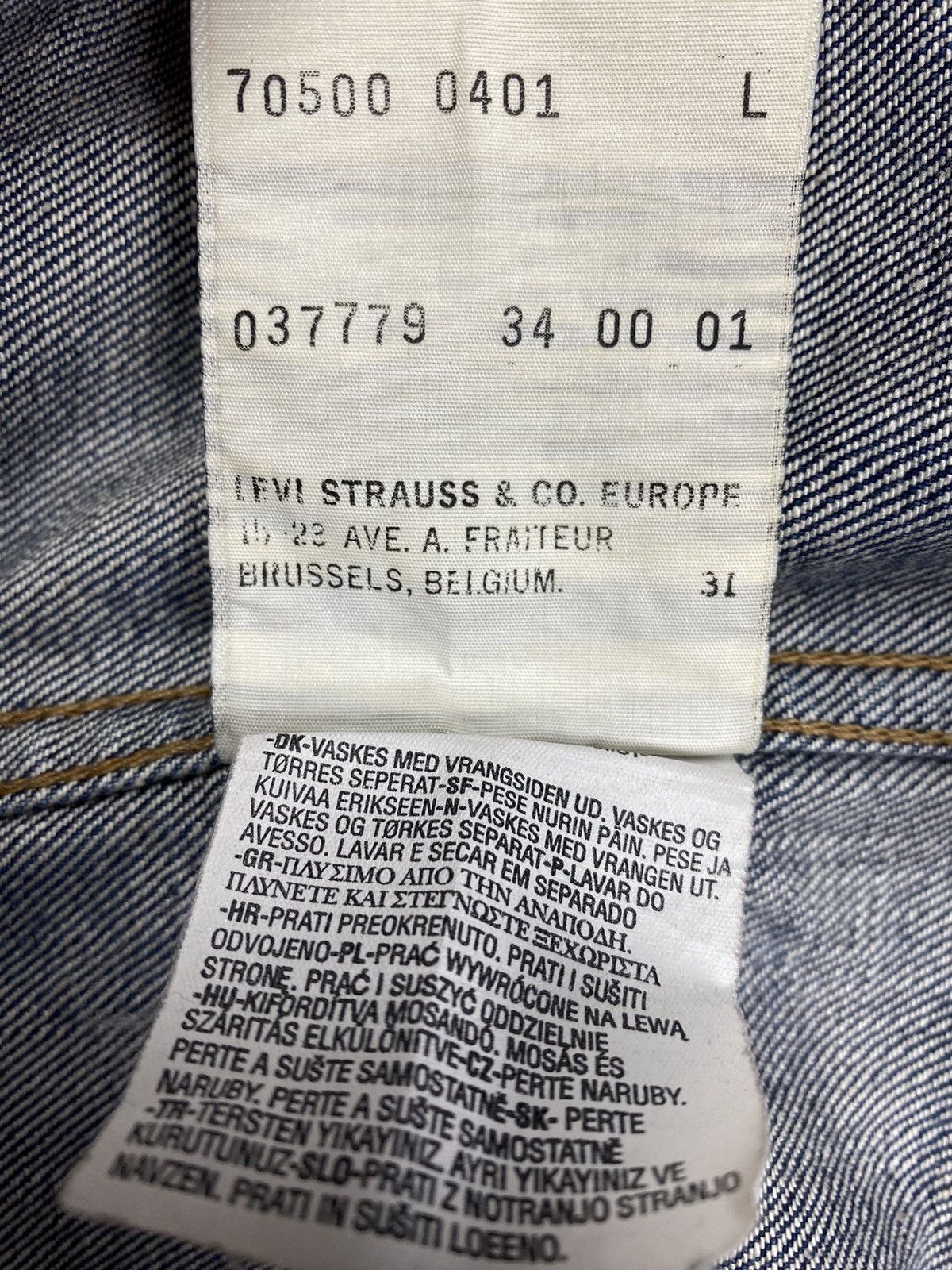 Levi's Vintage Levis Denim Jeans Trucker Jacket Bomber Size US L / EU 52-54 / 3 - 16 Thumbnail