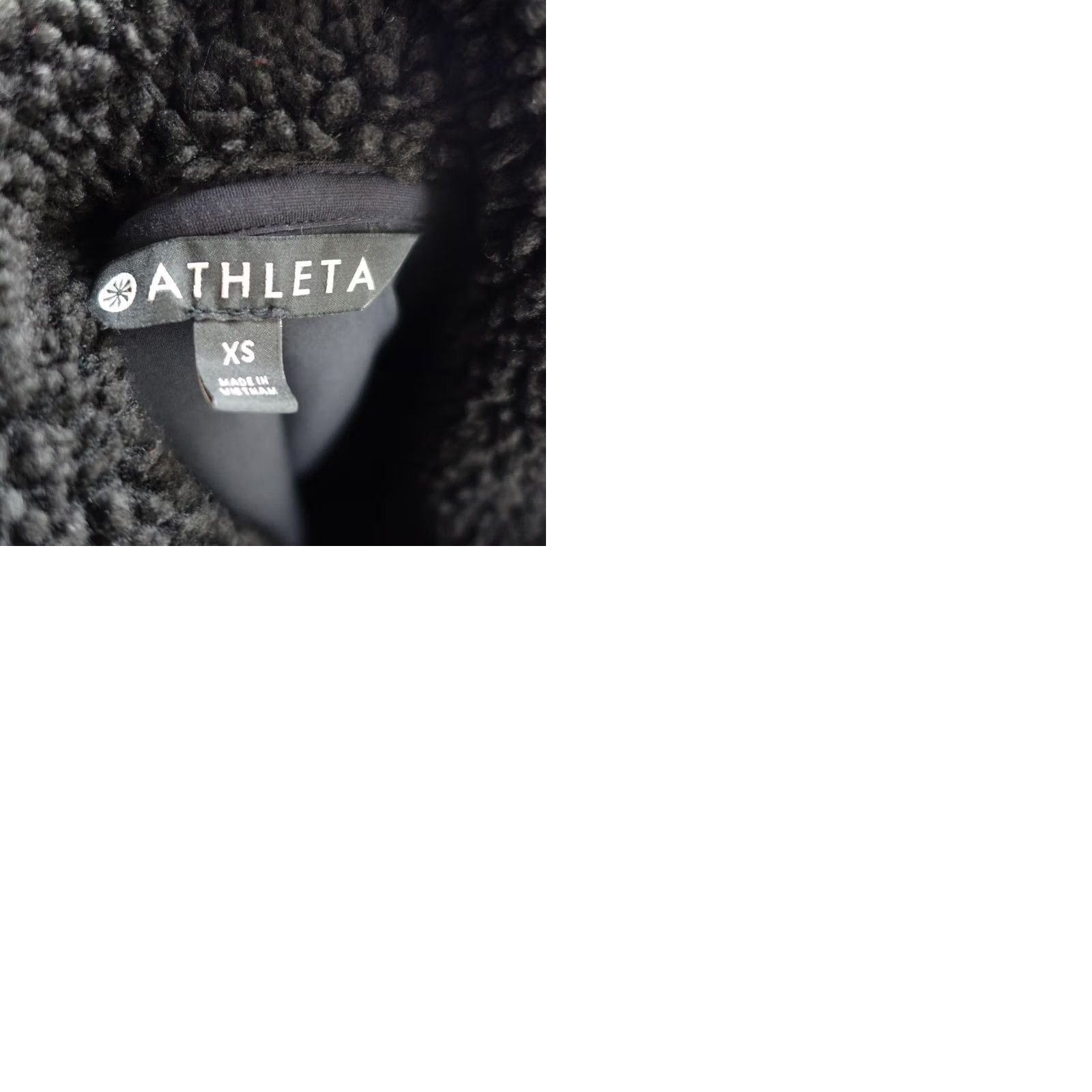 Athleta Athleta Jacket Womens XS Black Full Zip Pockets Fleece Knit Solid Regular Fit Size XS / US 0-2 / IT 36-38 - 9 Thumbnail
