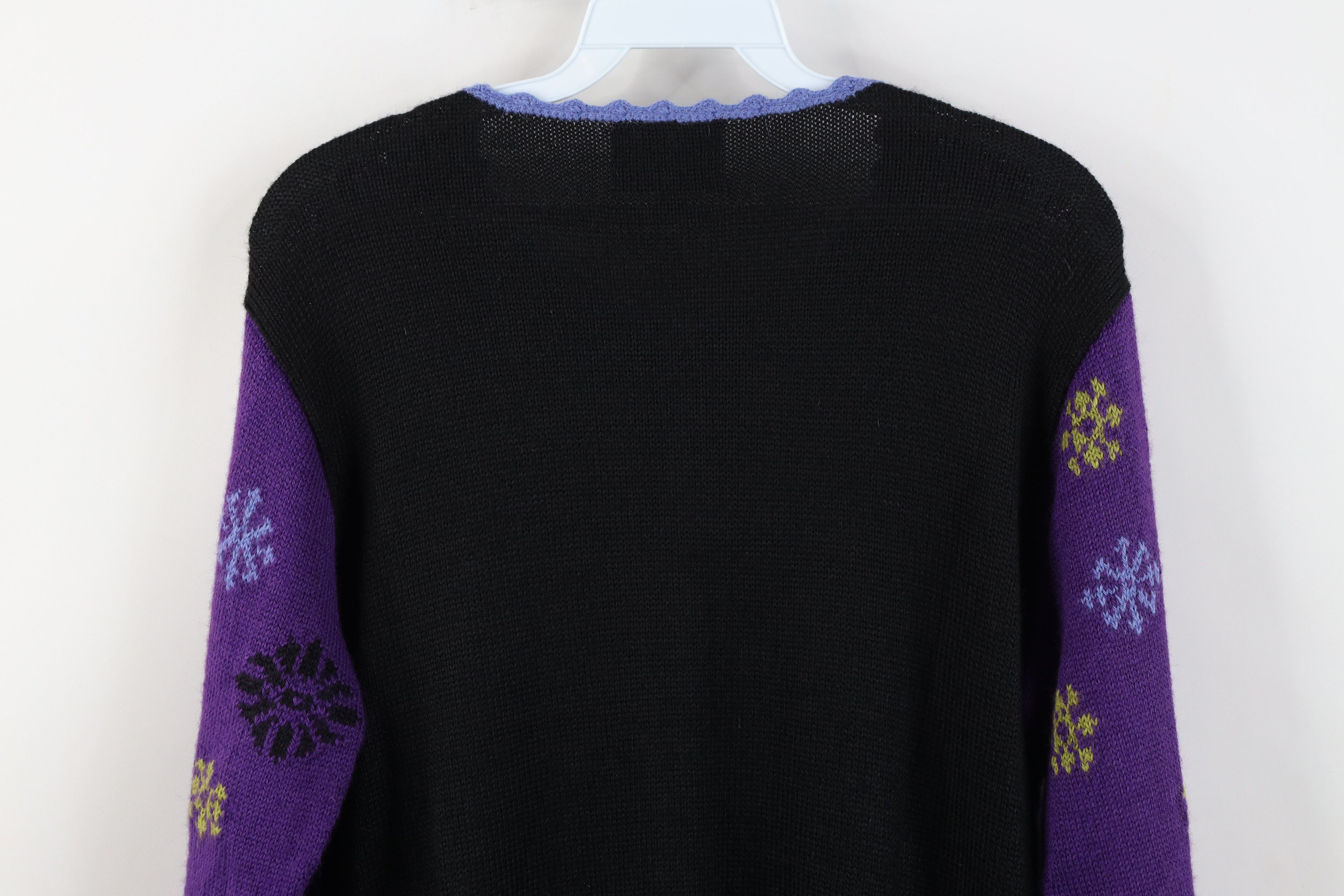Vintage Vintage 90s Streetwear Blend Flower Knit Cardigan Sweater Size M / US 6-8 / IT 42-44 - 10 Thumbnail