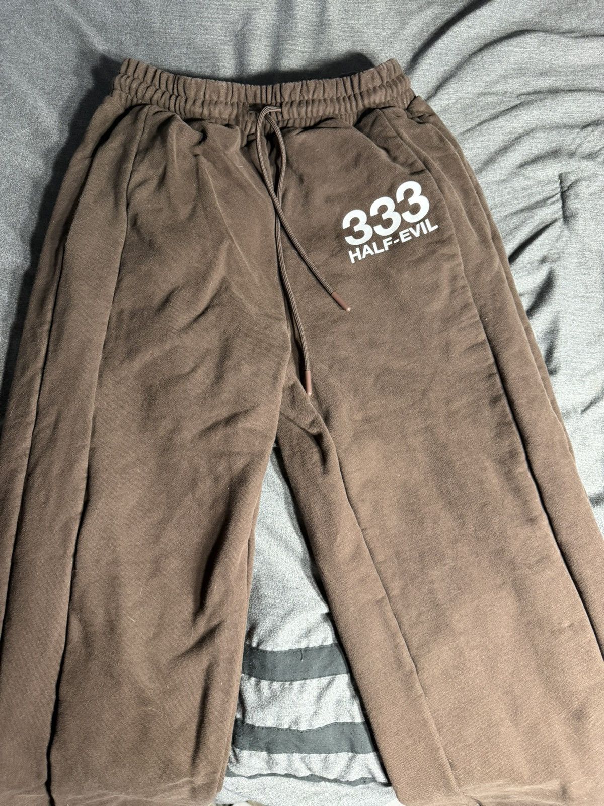 Half Evil Half evil Brown logo sweatpants Size US 30 / EU 46 - 2 Thumbnail