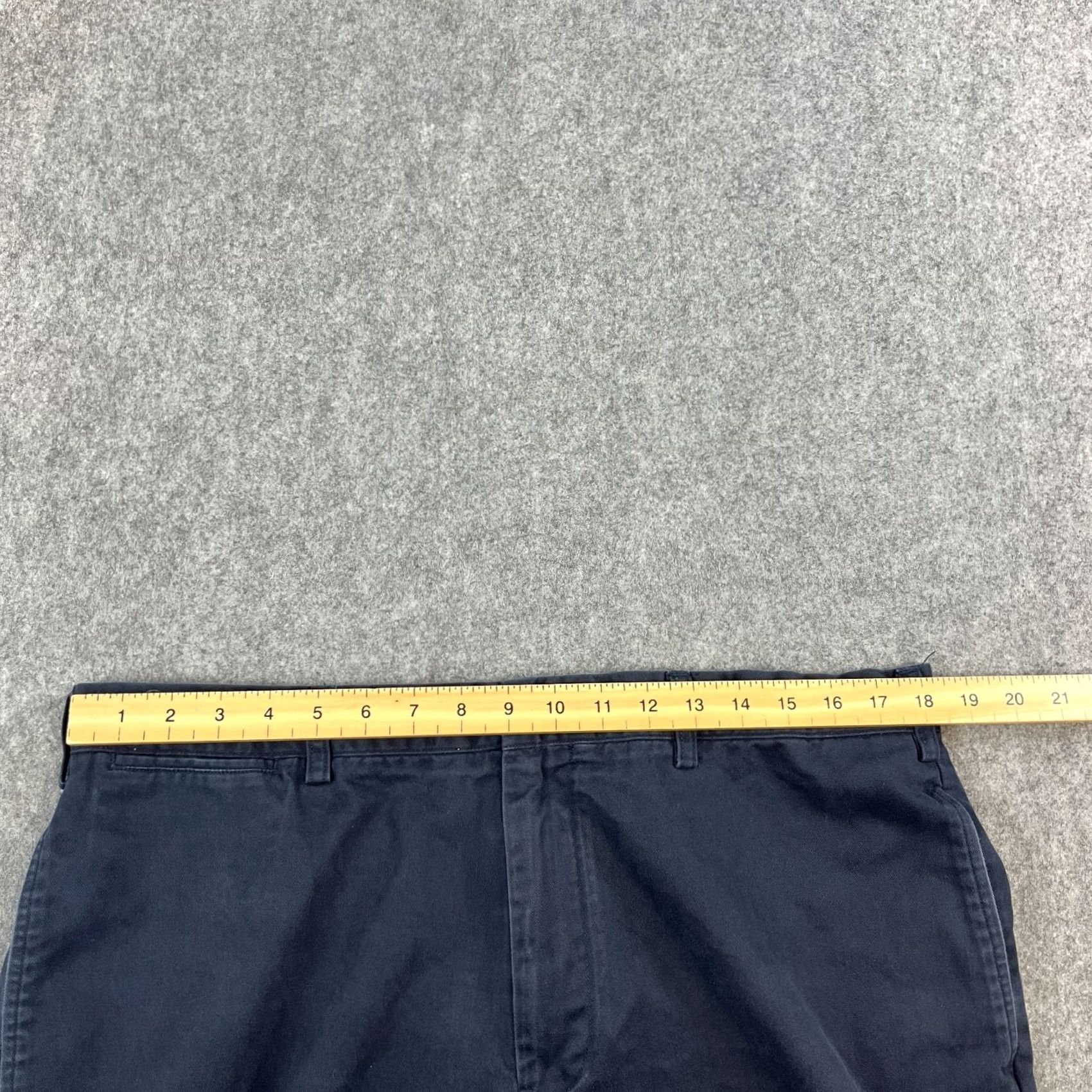 Polo Ralph Lauren VINTAGE Polo Ralph Lauren Chino Trousers Mens Navy Blue 38 Regular 5-Pocket Front Flat Front Tapered Cotton Canvas Pants Size US M / EU 48-50 / 2 - 6 Thumbnail