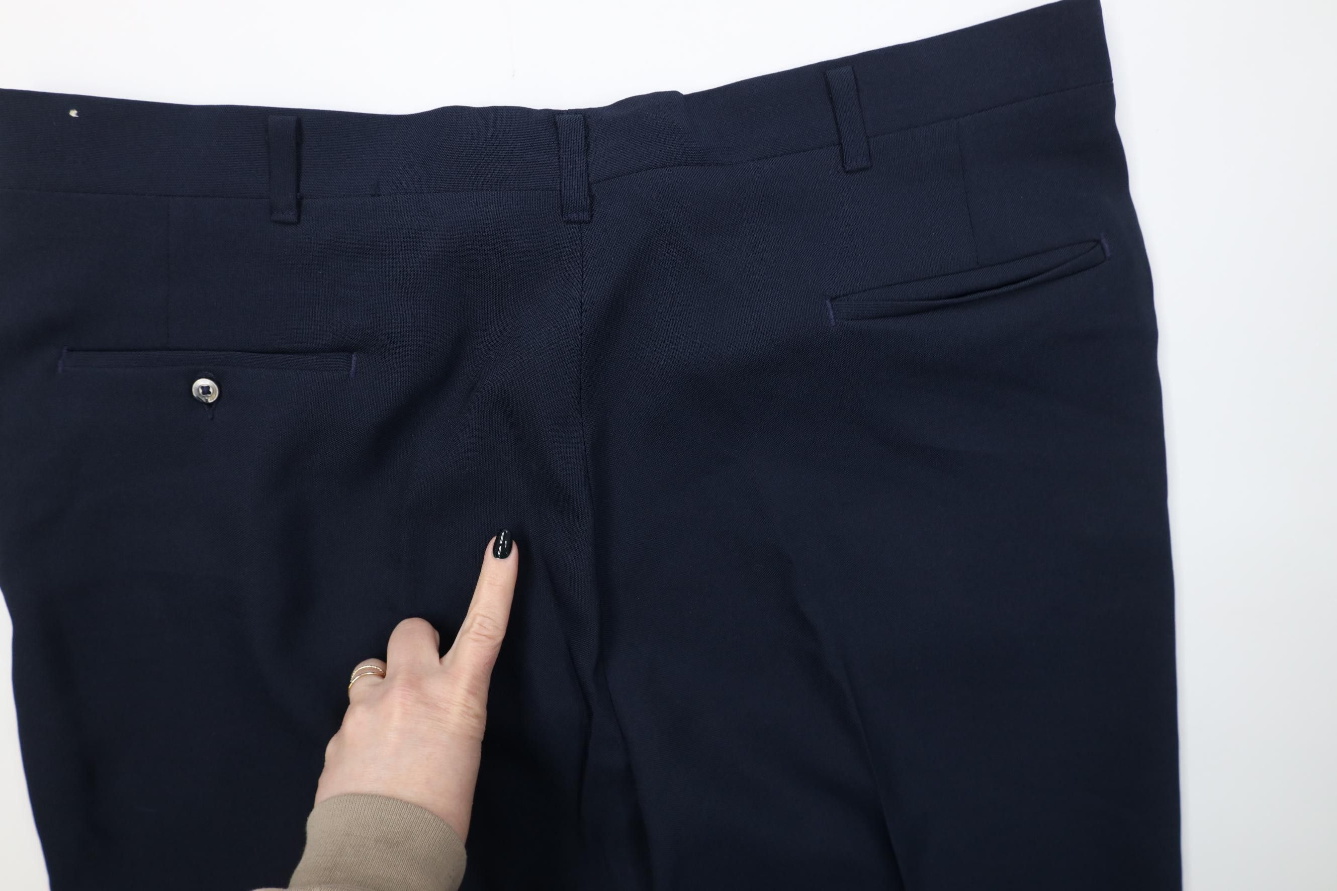 Vintage Vintage 70s Streetwear Flared Wide Leg Chino Pants Blue USA Size US 40 / EU 56 - 13 Thumbnail