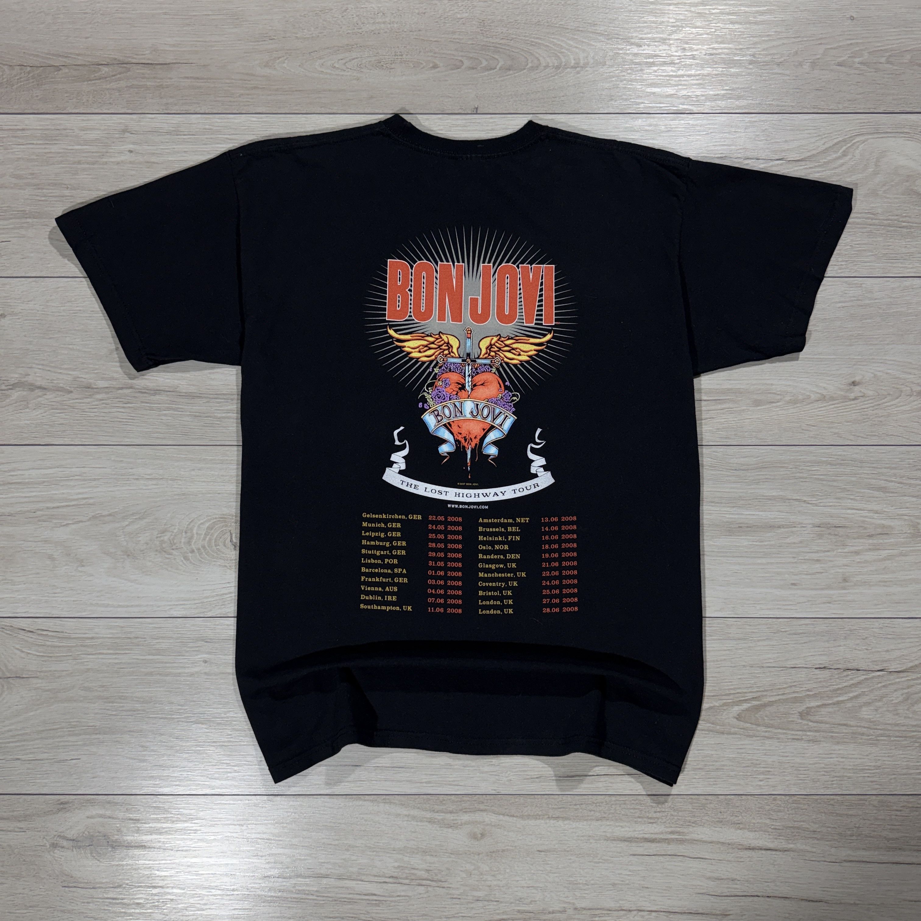 Bon Jovi Vintage Bon Jovi "The Lost Highway Tour" 2007 Shirt Size XL Size US XL / EU 56 / 4 - 1 Thumbnail