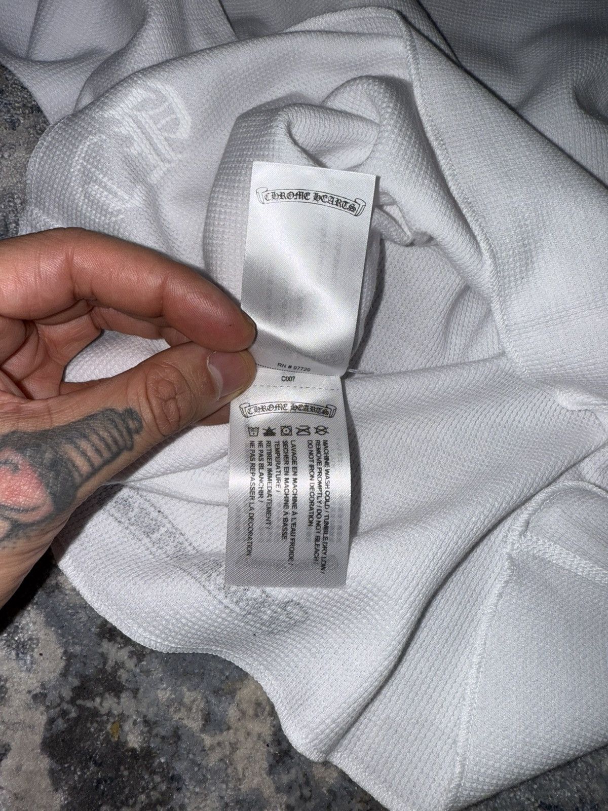 Chrome Hearts Chrome hearts logo thermal long sleeve t shirt Size US L / EU 52-54 / 3 - 4 Thumbnail