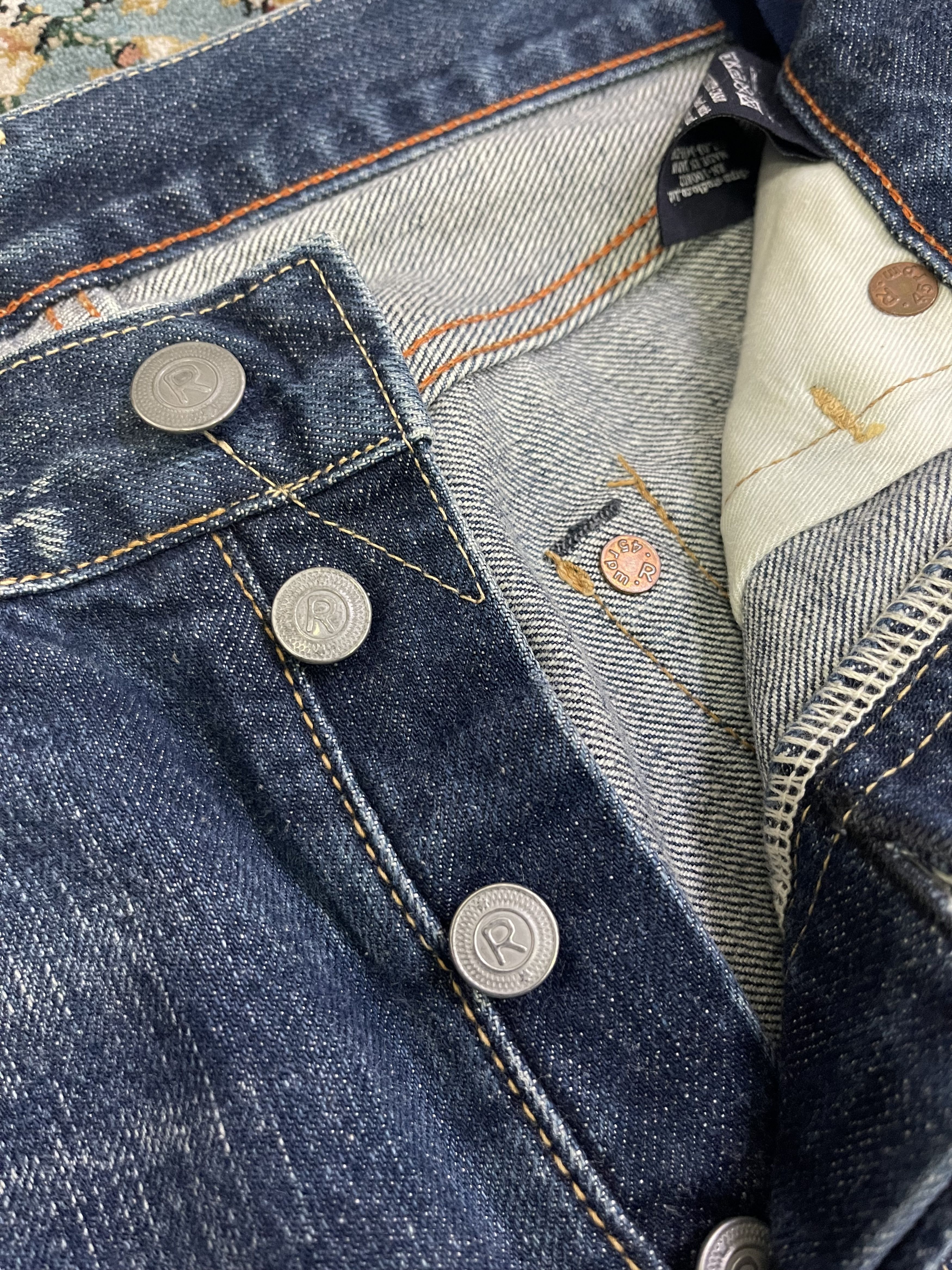 45rpm 45Rpm Japan Rustic Sulfur Faded Selvedge Jeans Denim Size US 32 / EU 48 - 7 Thumbnail