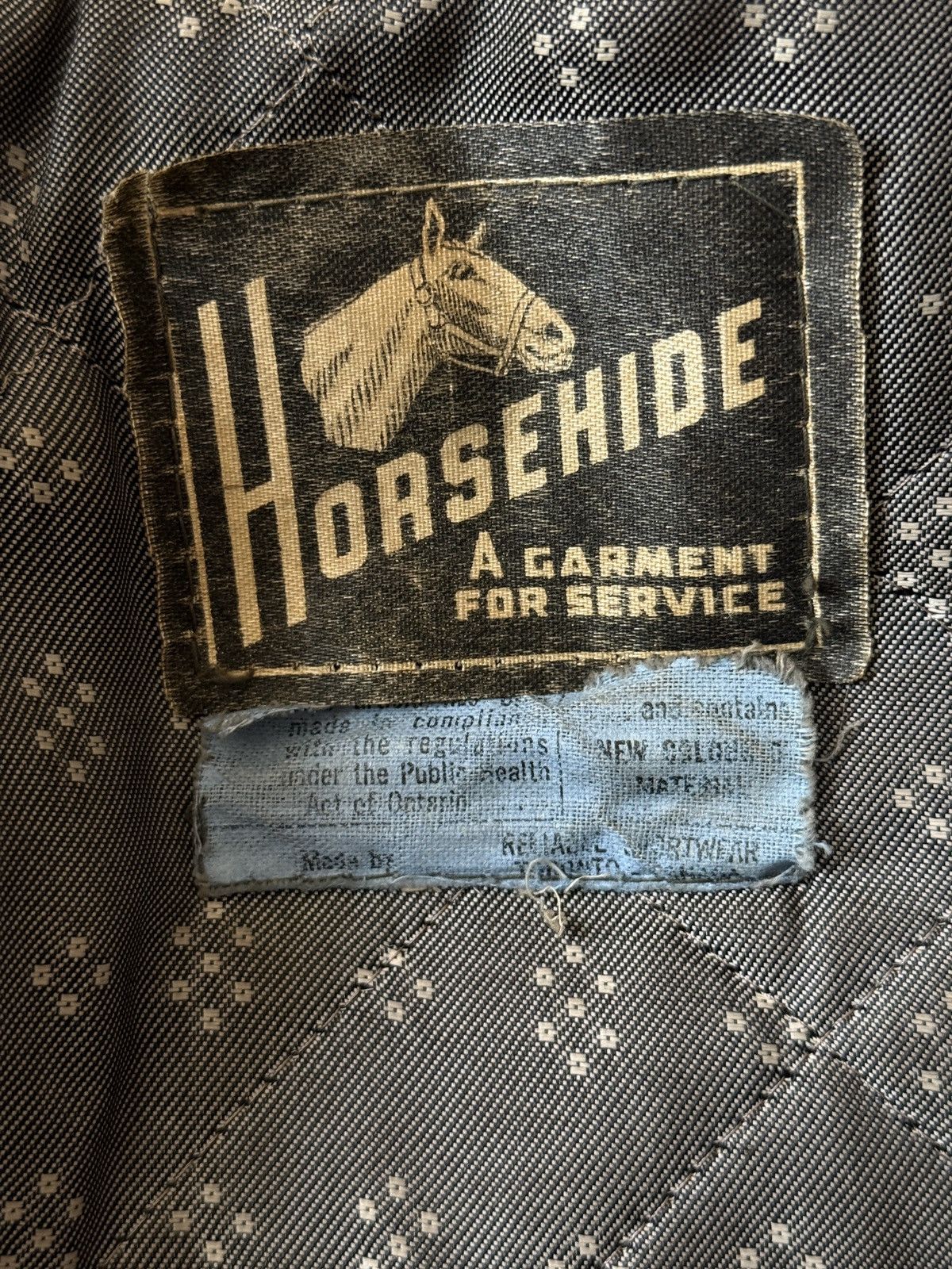 Vintage Retro Horsehide 30s 40s Brown BARNSTORMER Leather Coat Size US XL / EU 56 / 4 - 12 Thumbnail