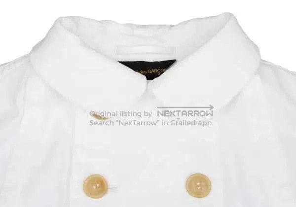 Comme des Garcons Comme Des Garcons White Retro Double-breasted Short Top Size M / US 6-8 / IT 42-44 - 6 Thumbnail