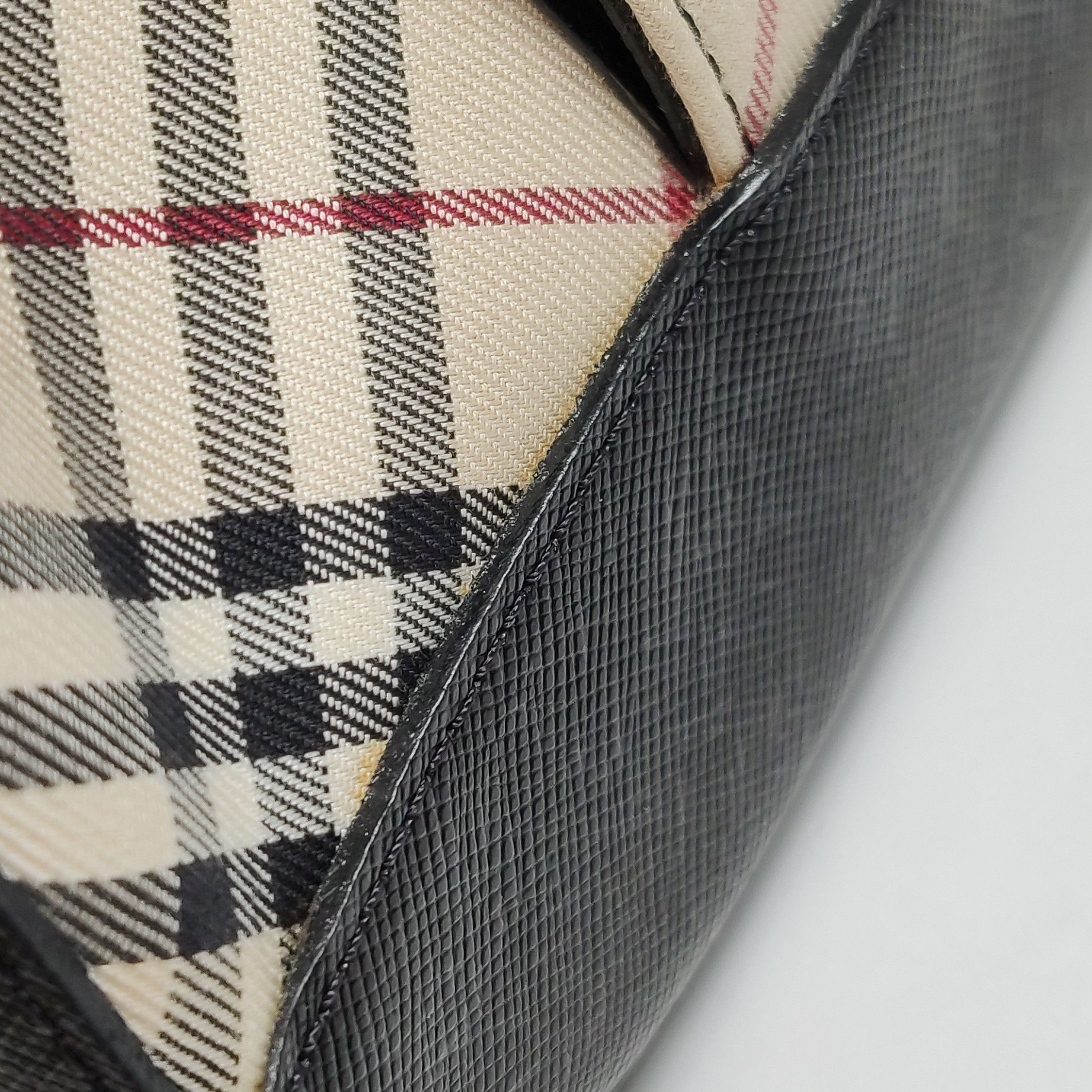 Burberry burberry leather plaid handle bag 0099 Size ONE SIZE - 14 Thumbnail