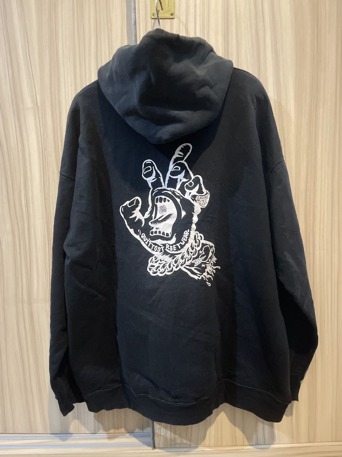 Image of Santa Cruz Skateboards x Vintage Santa Cruz Hoodie in Black, Men's (Size XL)