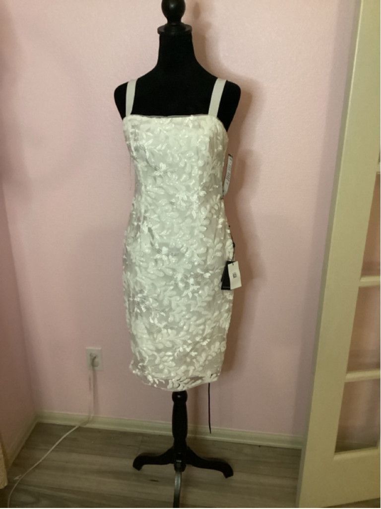 Adrianna Papell Women's Adrianna Papell White Dress Size 4 Size S / US 4 / IT 40 - 4 Thumbnail