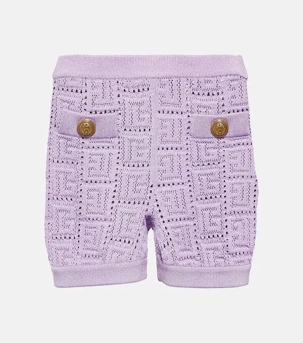 Balmain o1y0625 Short in Lilac Size 28" / US 6 / IT 42 - 1 Thumbnail