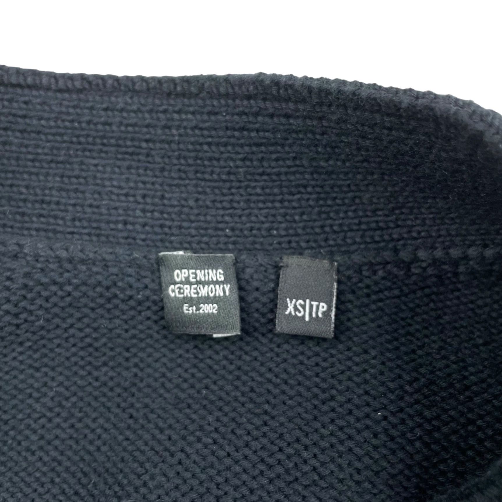 Opening Ceremony Opening Ceremony Cardigan Sweater Mens Black XL Cardigan Cotton Blend Sleeve Patches Button Closure Vintage? No Size US L / EU 52-54 / 3 - 5 Thumbnail