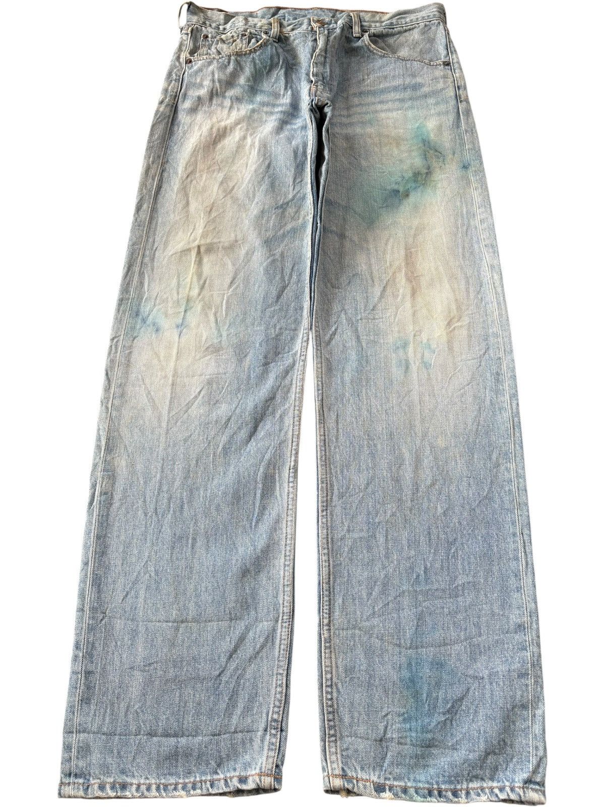 Levi's Vintage 90s Levis 543 Faded Wash Distressed Baggy Jeans Size US 35 - 1 Thumbnail