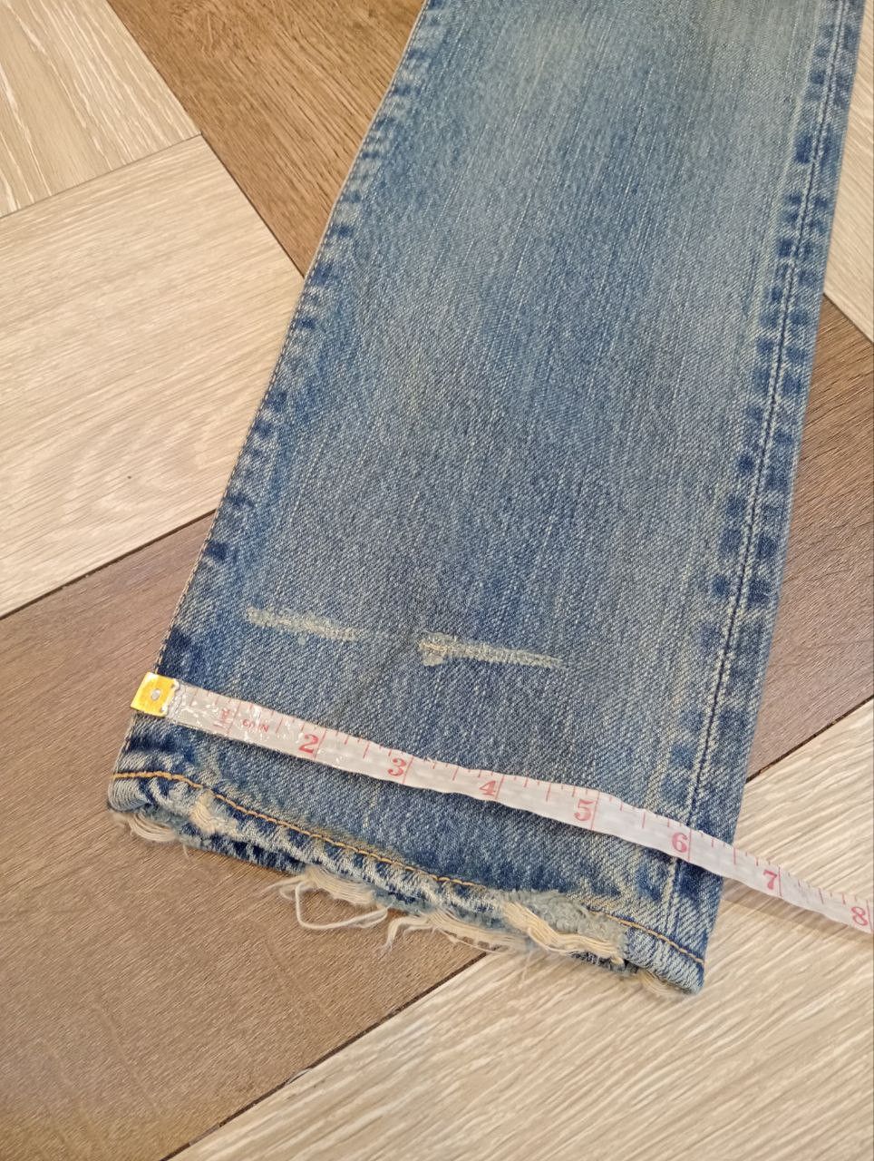 Hysteric Glamour HYSTERIC GLAMOUR KINKY BLUE DISTRESSED SELVEDGE DENIM JEANS Size US 30 / EU 46 - 22 Thumbnail