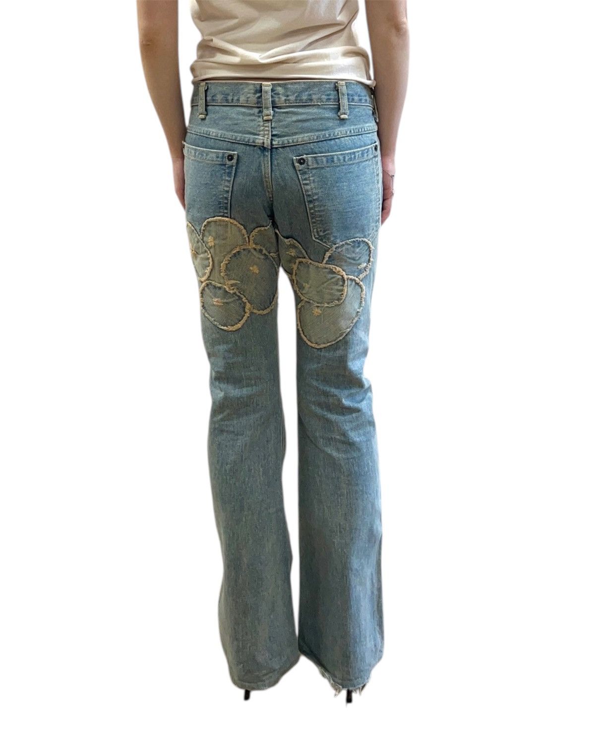 Cosmic Wonder Rare🔥1999 Cosmic Wonder ‘MADONNA’ Patchwork Distressed Denim Size 30" / US 8 / IT 44 - 4 Thumbnail