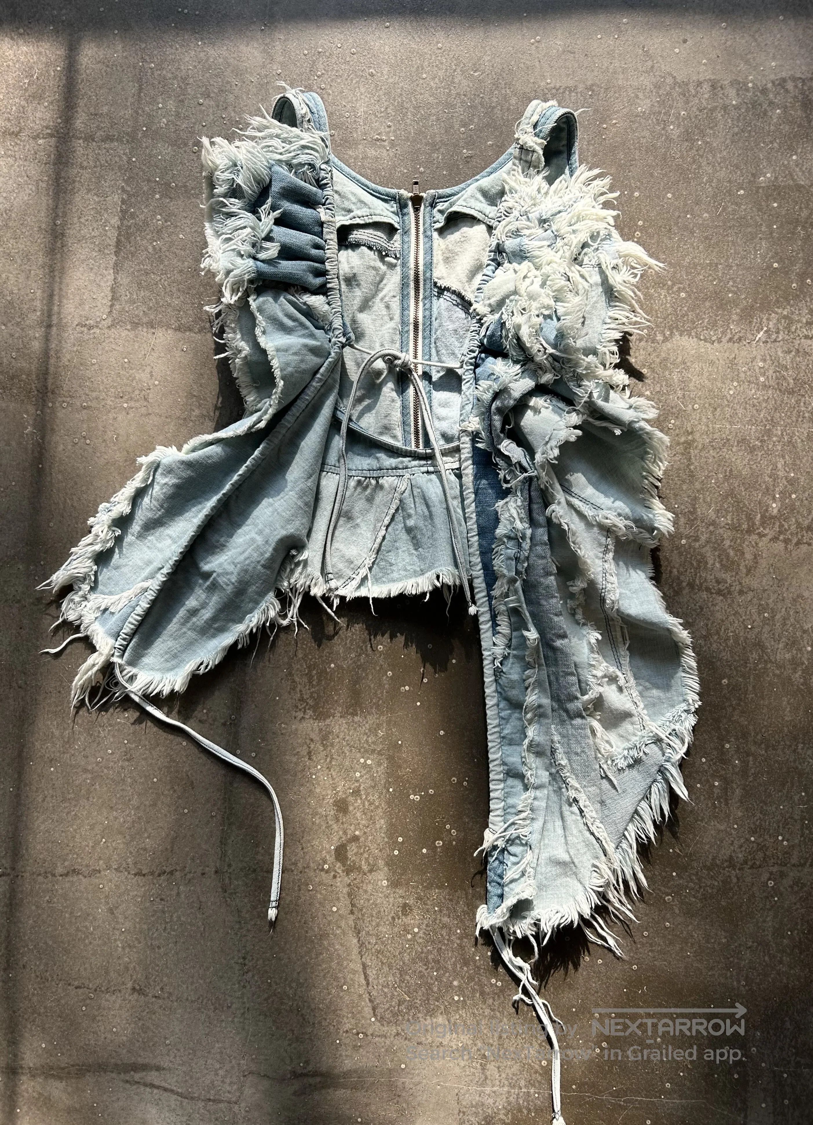 Nozomi Ishiguro Nozomi Ishiguro Distressed Denim Vest. Size US M / EU 48-50 / 2 - 1 Thumbnail
