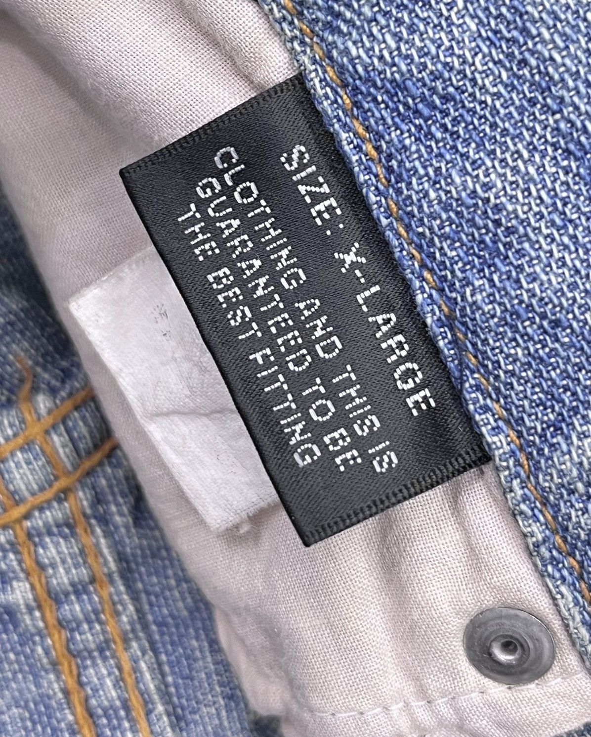 Japanese Brand 🔥RARE🔥Vtg GUMU INTERNATIONAL Designer Distressed Lightwash Size US 32 / EU 48 - 15 Thumbnail