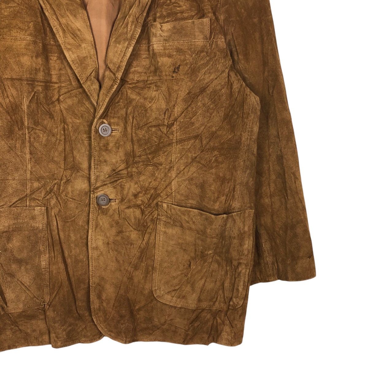 Japanese Brand 📌Vtg Genuine Leather Biker Jacket Vivre Club Issey Miyake Size US M / EU 48-50 / 2 - 6 Thumbnail