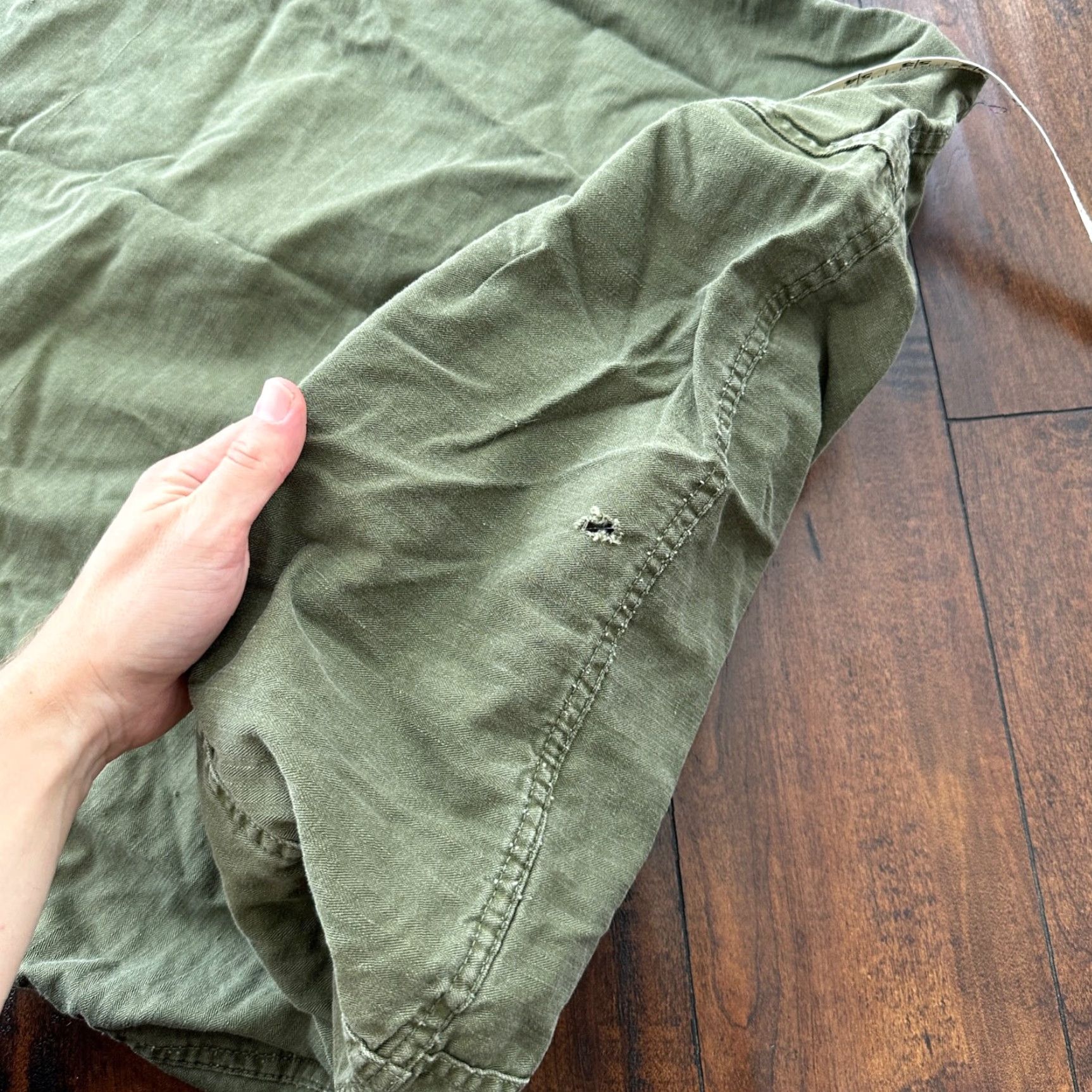 Vintage VINTAGE WWII Canvas Laundry Bag Military HBT Denim 1940s Tan Stencil Mens Size ONE SIZE - 6 Thumbnail