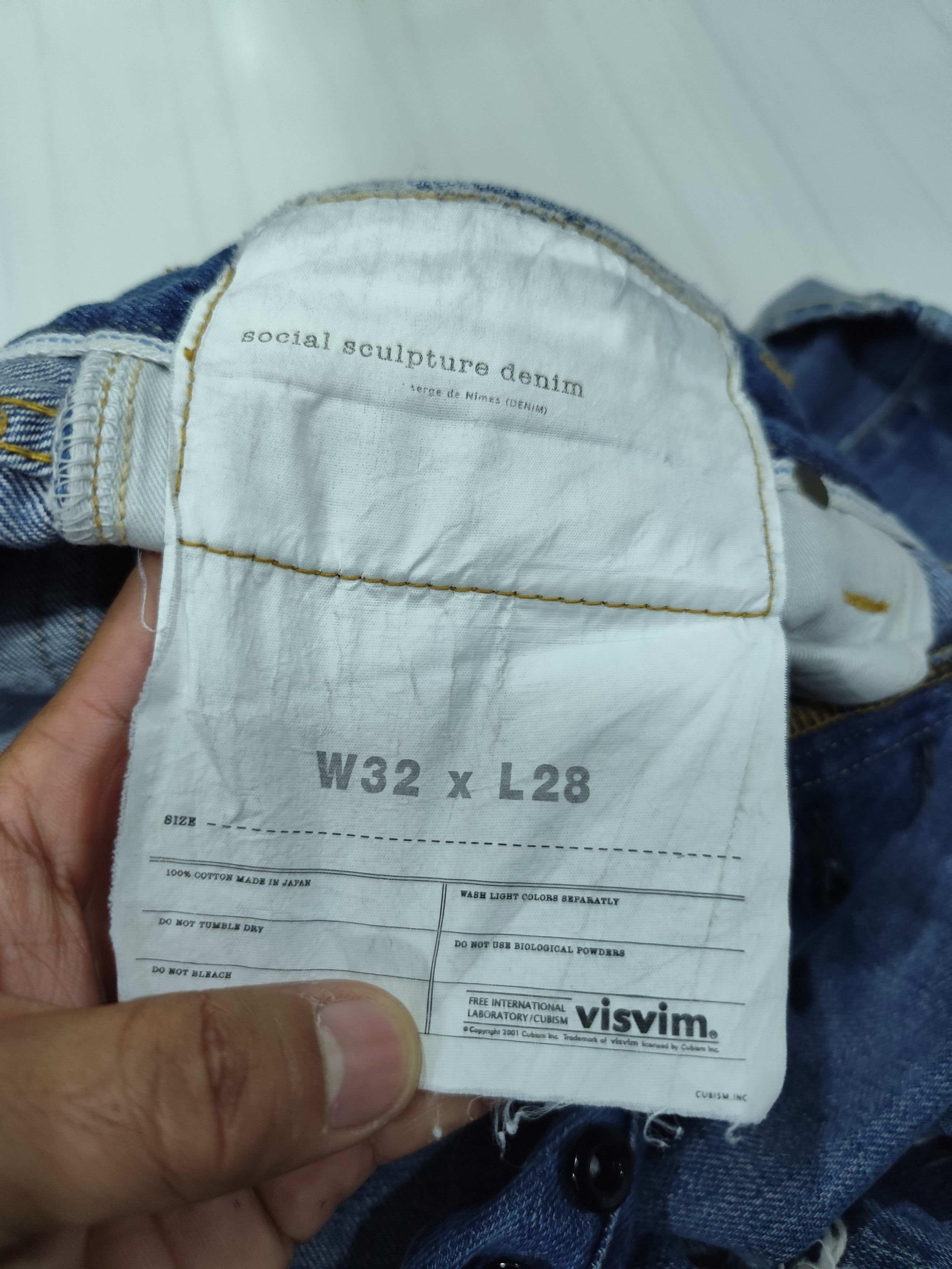 Visvim Visvim washed distress denim selvedge Size US 30 / EU 46 - 8 Thumbnail