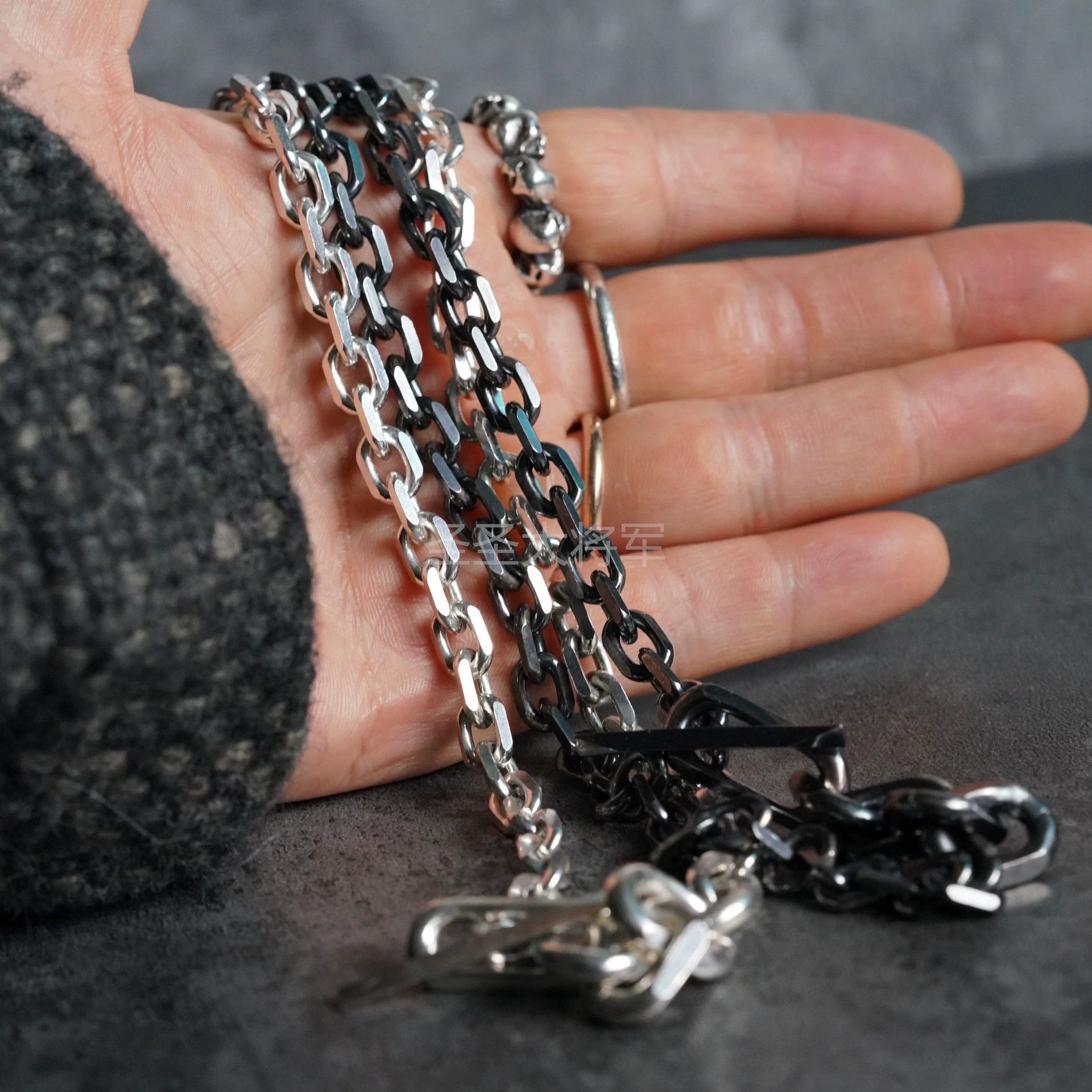 Chin Teo Chin Teo Chunky Chain Two-Tone 45 New Authentic Necklace Size ONE SIZE - 4 Thumbnail