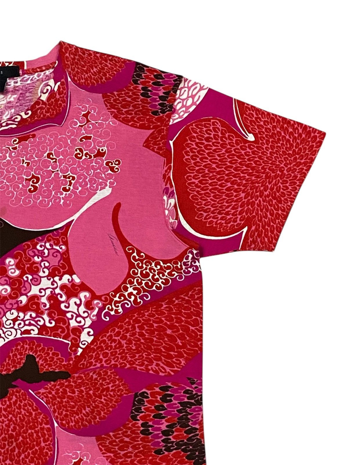 Gucci Gucci SS1999 Floral Red Shirt Size L / US 10 / IT 46 - 4 Thumbnail