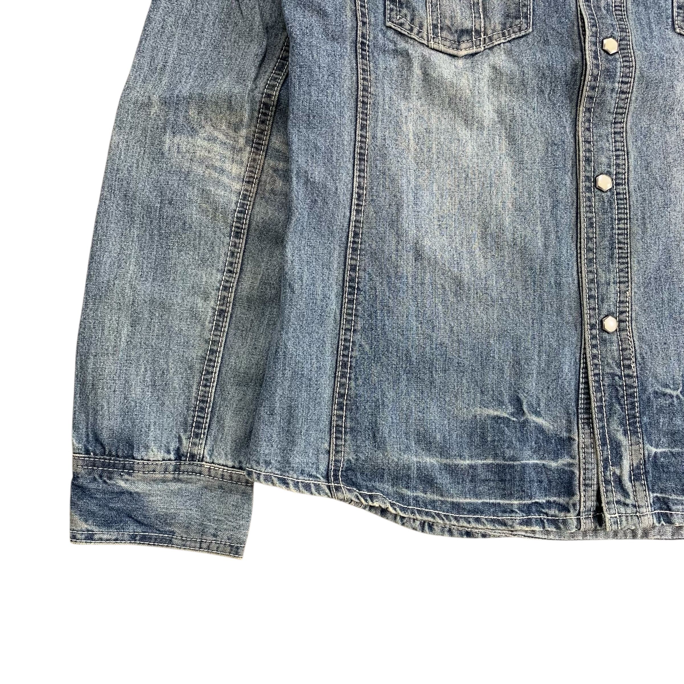 If Six Was Nine × Japanese Brand × Le Grande Bleu (L.G.B.) In The Attic “Rocker Heaven” Cambray Shirt Size US M / EU 48-50 / 2 - 8 Thumbnail