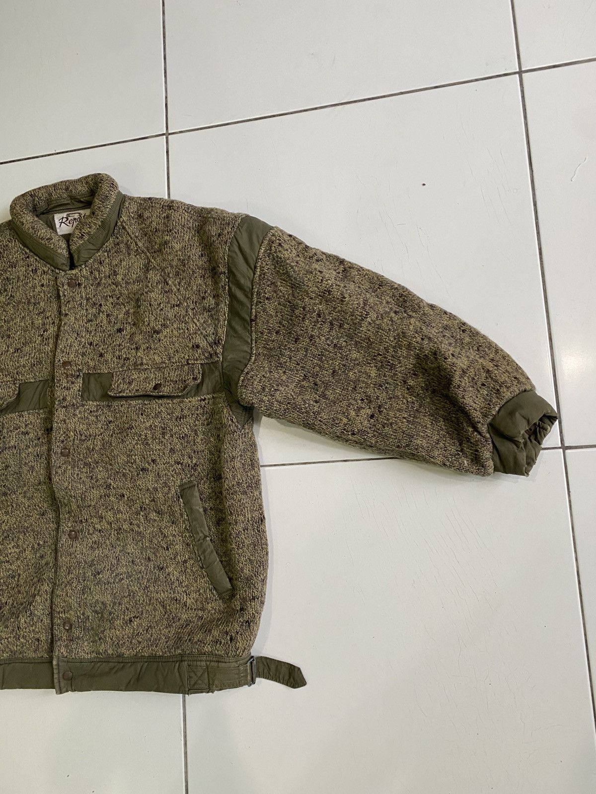 Designer Vintage 80s Reporter Knits Button Down Bomber Jacket Size US S / EU 44-46 / 1 - 4 Thumbnail