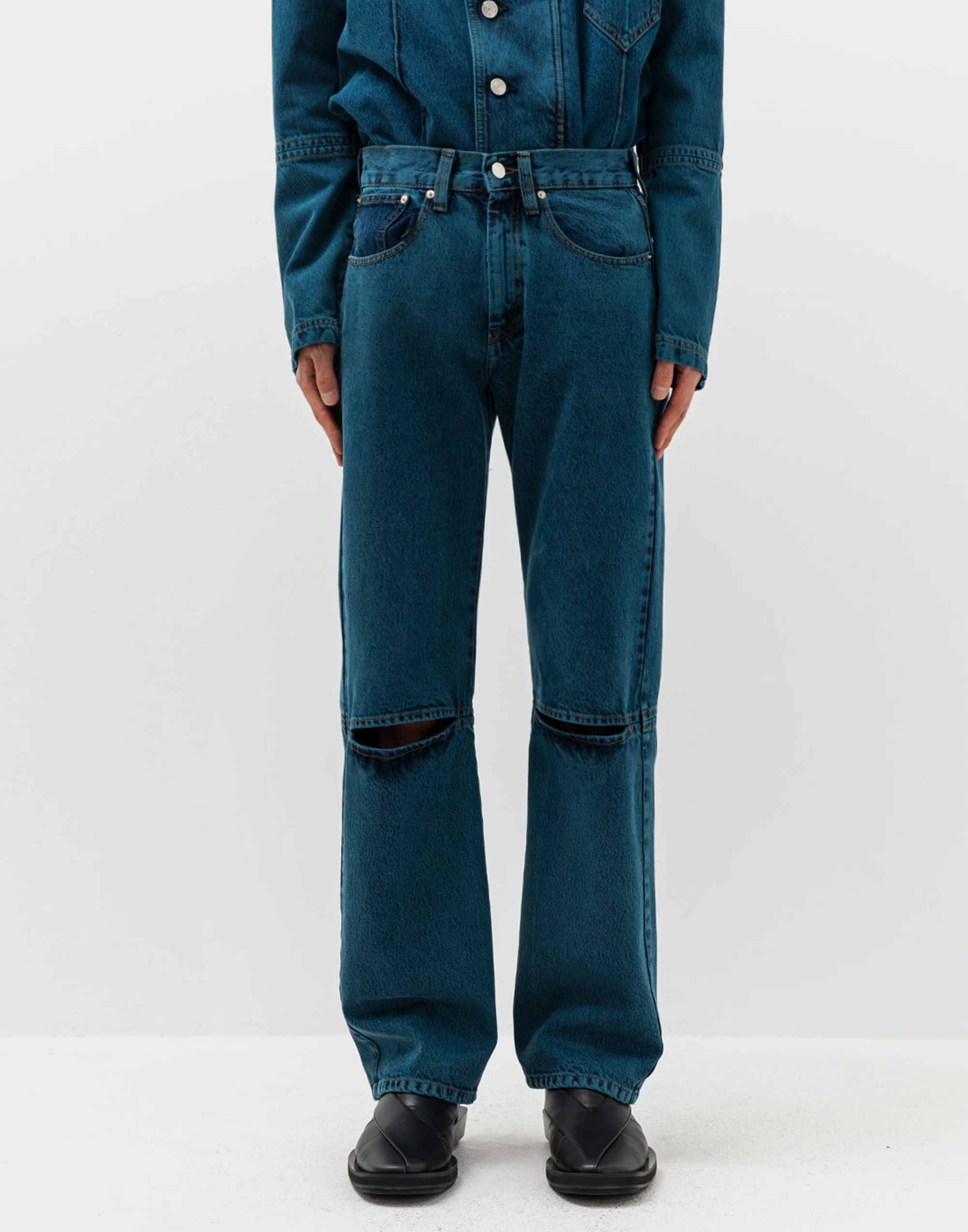 Namacheko NAMACHEKO ISIN Denim Jeans - Snow Wash Overdye Size US 30 / EU 46 - 2 Thumbnail