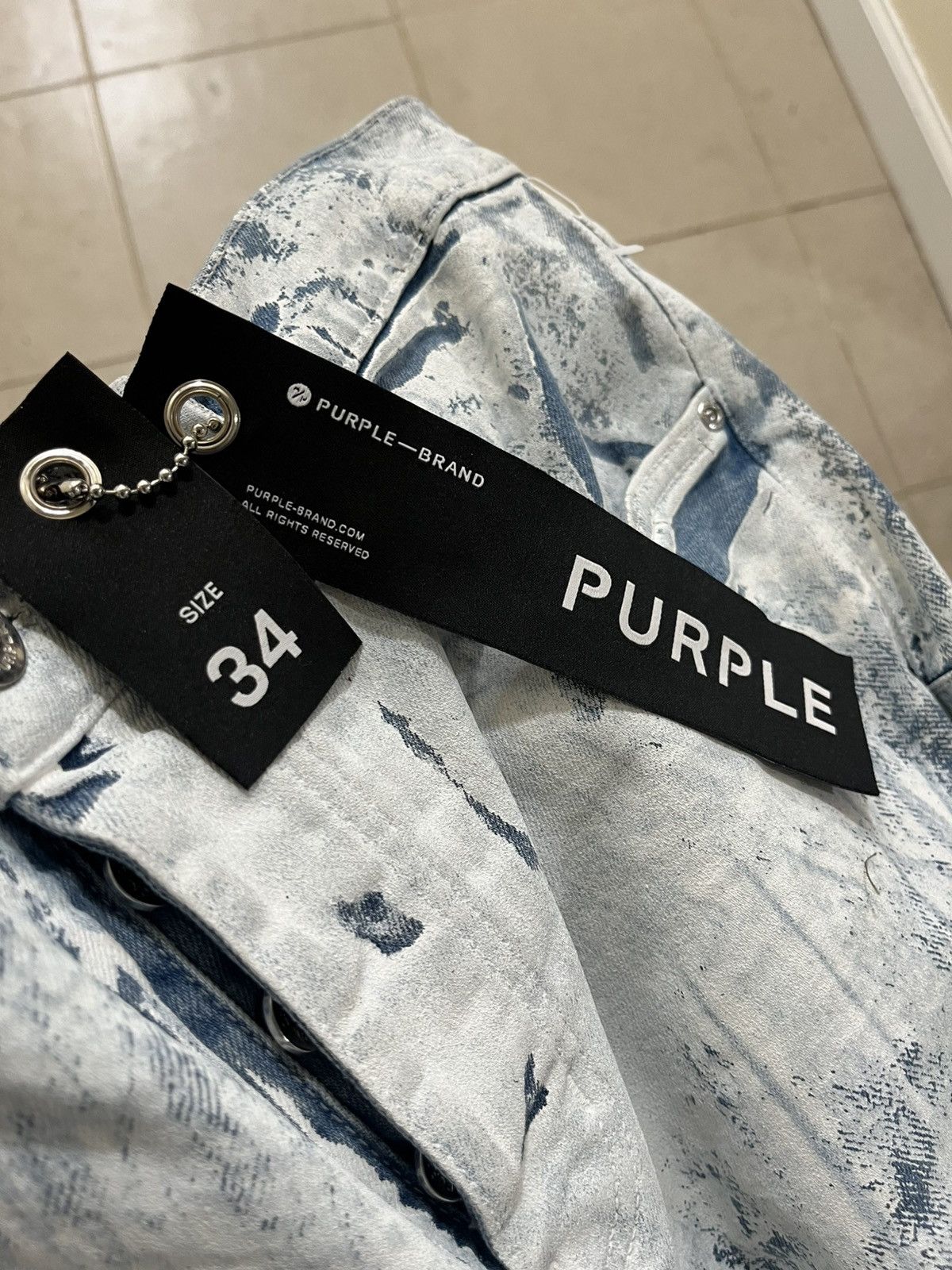 Purple Brand Purple Brand Painted Denim Limited Edition Sz 34 Size US 34 / EU 50 - 11 Thumbnail