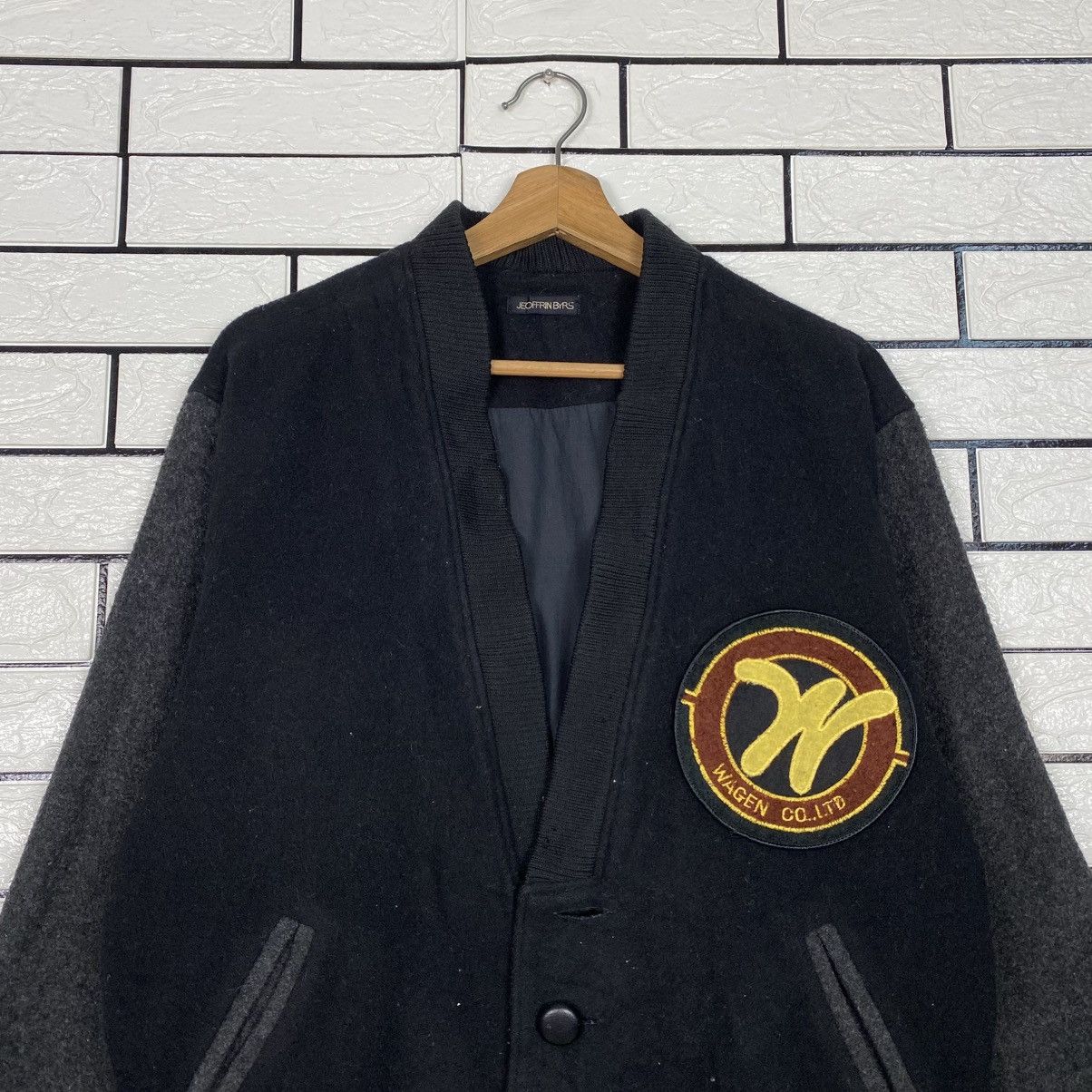Japanese Brand 📌Wagen Co Ltd Wool Bomber Jacket Issey Miyake Size US L / EU 52-54 / 3 - 4 Thumbnail