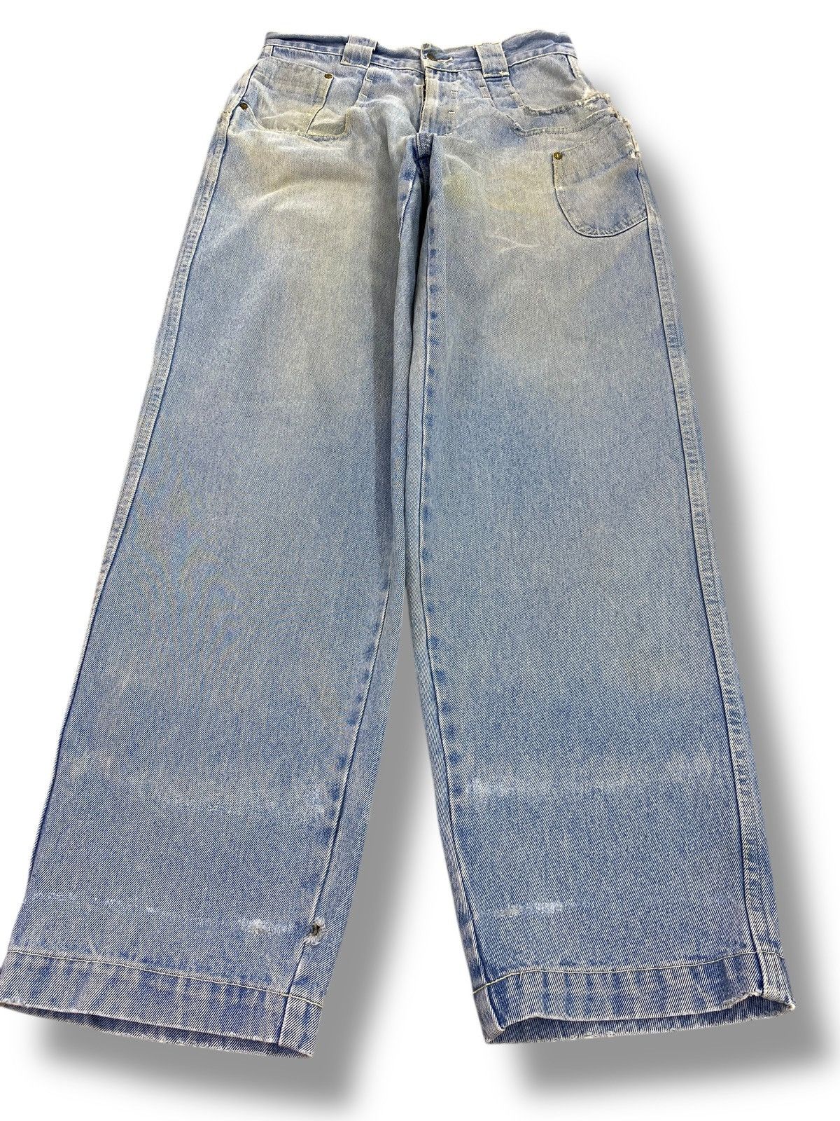Japanese Brand Japanese Brand Washed Blue Straight Leg Jeans Size US 31 - 1 Thumbnail