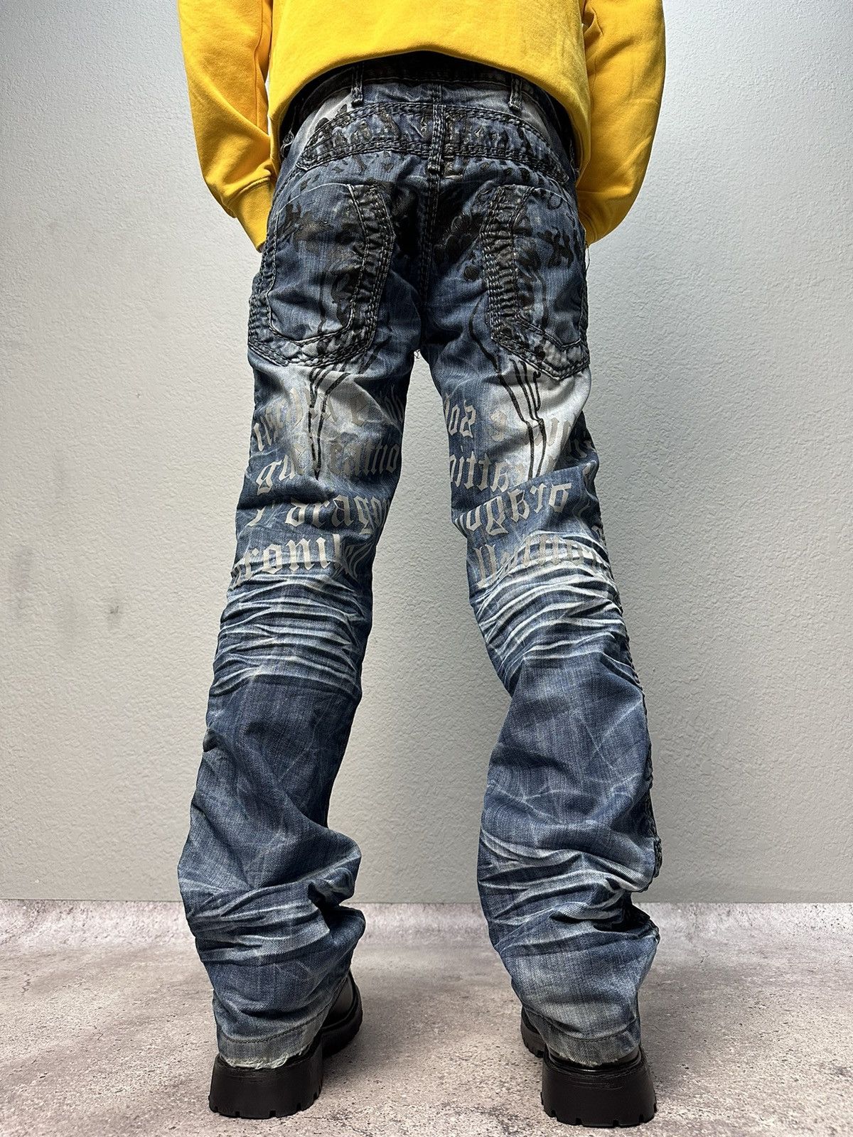 Japanese Brand × Vintage Vintage Y2K Junya Watanabe Style Archive Jeans Distressed Size US 34 / EU 50 - 14 Thumbnail