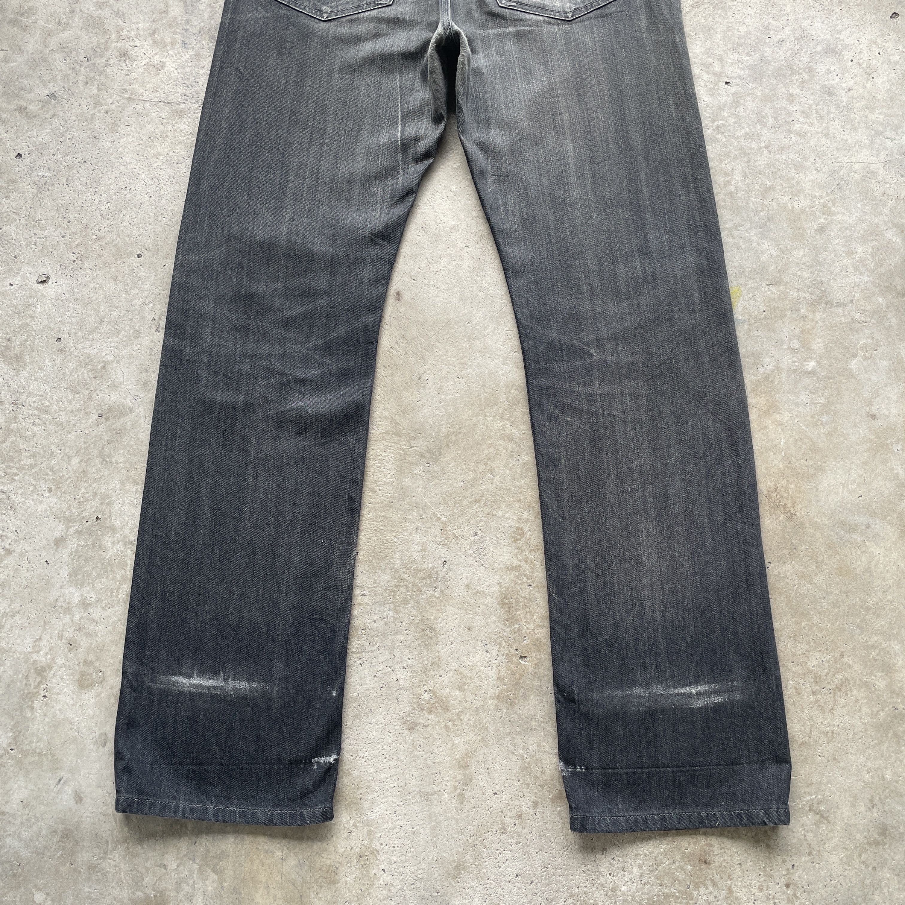 Louis Vuitton W35 VINTAGE LV LOUIS VUITTON PARIS BLACK FADED JEANS PANTS Size US 35 - 15 Thumbnail