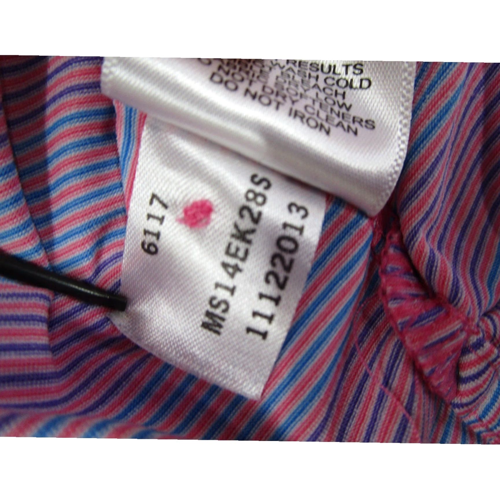 Peter Millar Peter Millar Summer Comfort Polo Shirt Mens Large Pink Blue Stripe MS14EK28S Size US L / EU 52-54 / 3 - 6 Thumbnail