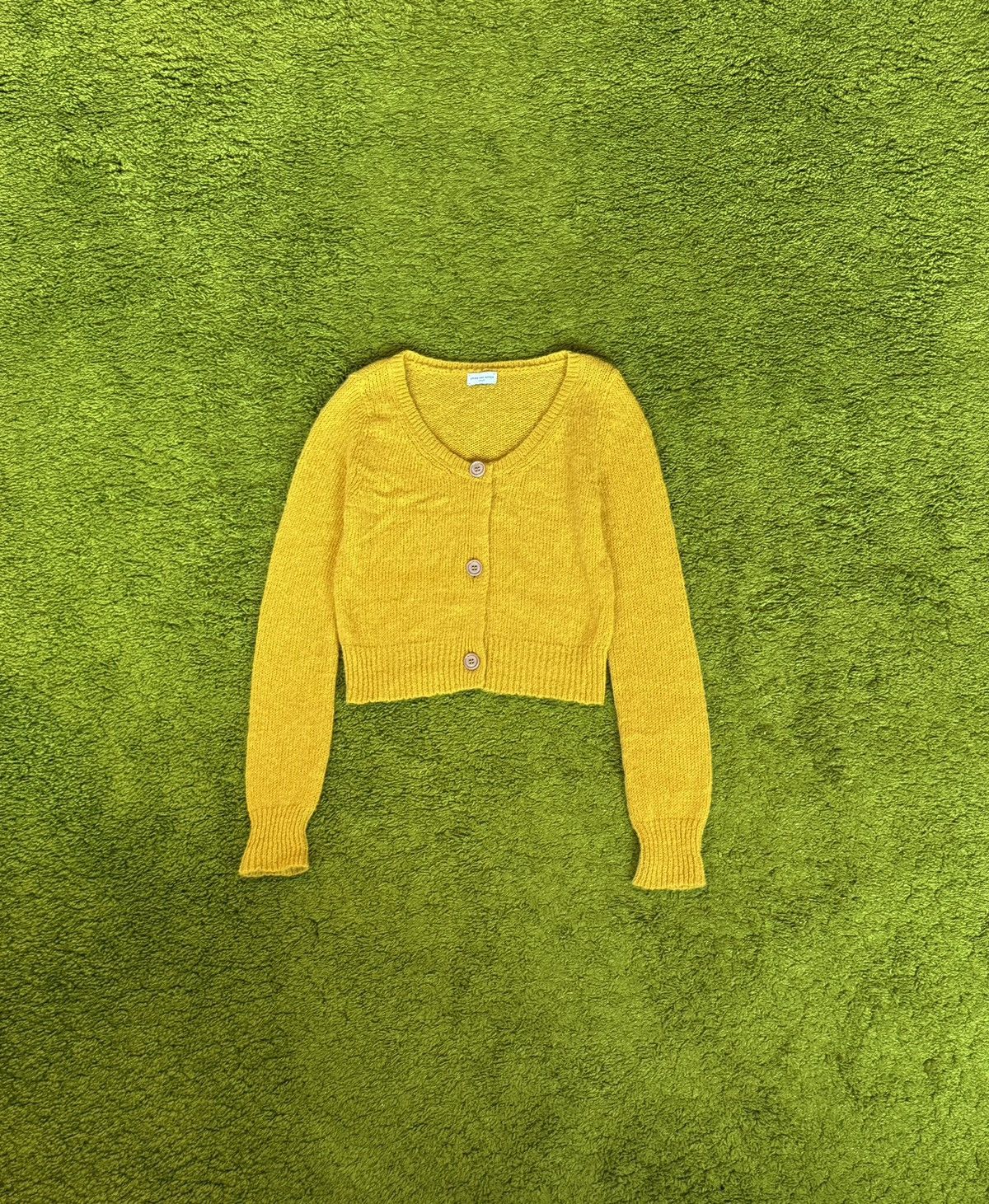Designer × Dries Van Noten Dries Van Noten avant garde alpaca wool blend cardigan Size S / US 4 / IT 40 - 1 Thumbnail