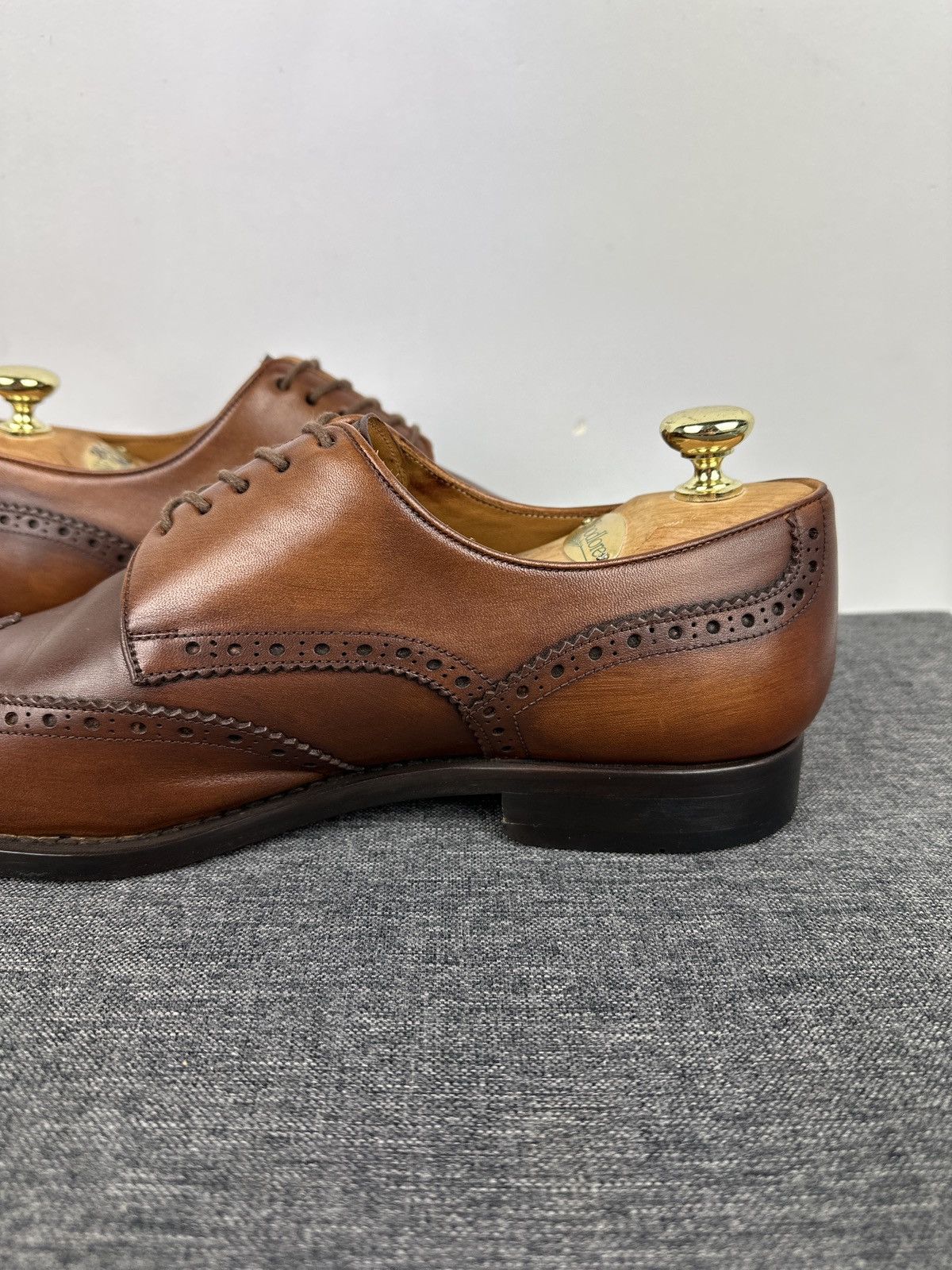 Other Jim Corbett Leather Wingtip Brogue Derby Dress Shoes Brown Size US 10 / EU 43 - 9 Thumbnail