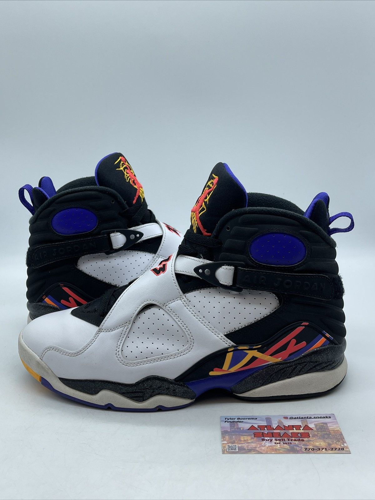 Jordan Brand Air Jordan 8 Three-peat Size US 8.5 / EU 41-42 - 1 Thumbnail