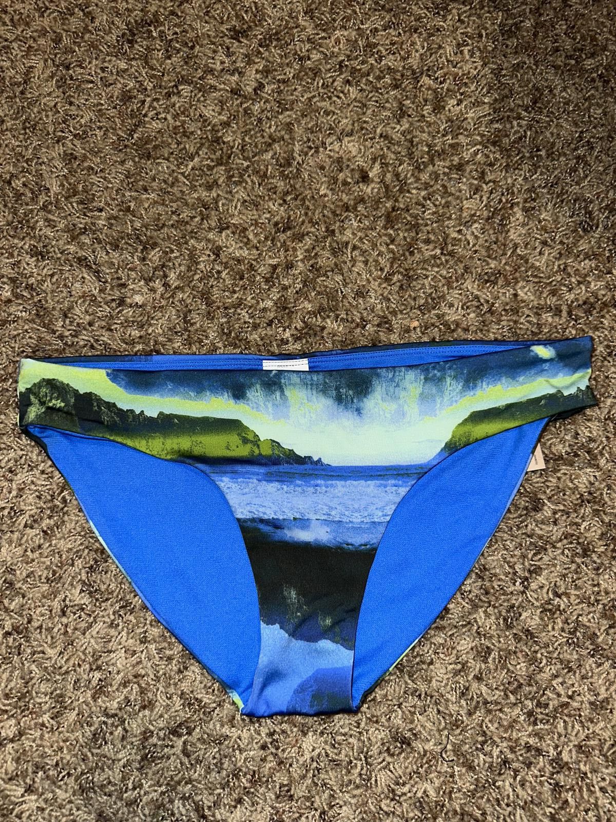 Nike Nike Women’s Adventure Scoop Bikini Swim Large Pacific Blue Size ONE SIZE - 1 Thumbnail