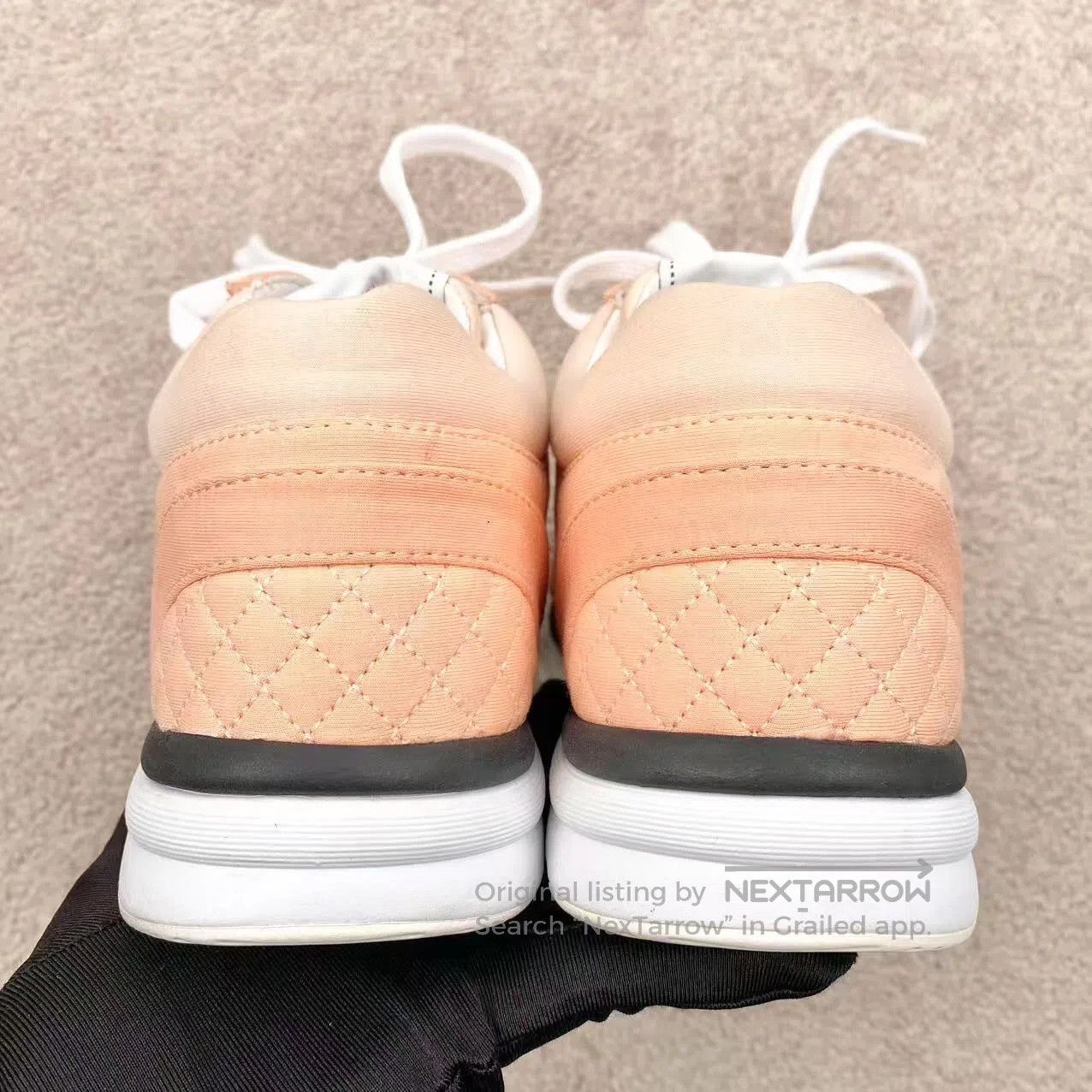 Chanel Chanel 23SS diamond comfort lace-up casual shoes| Size US 8.5 / IT 38.5 - 5 Thumbnail