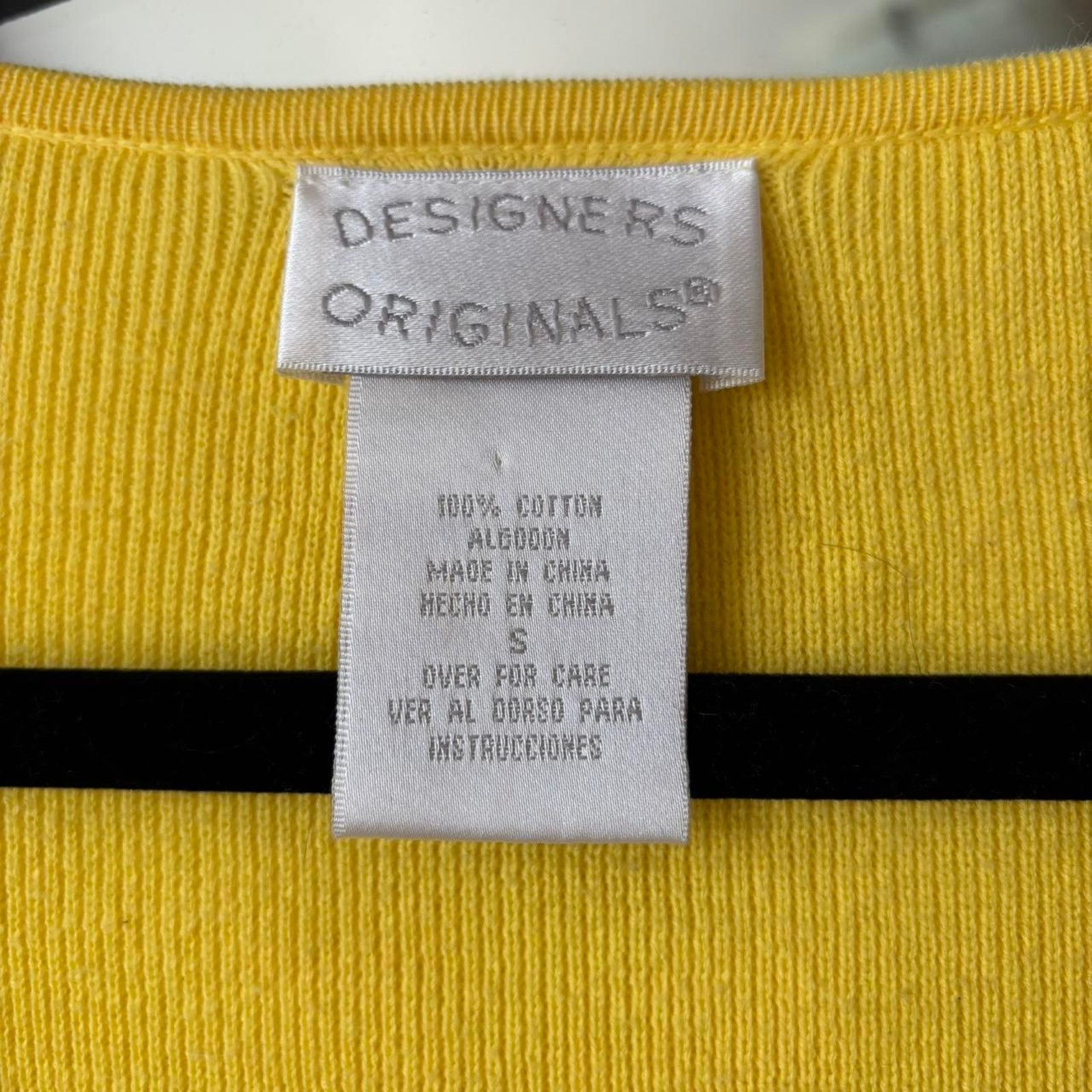 Other Vintage Designers Originals Bright Yellow Cardigan Small Size S / US 4 / IT 40 - 3 Thumbnail